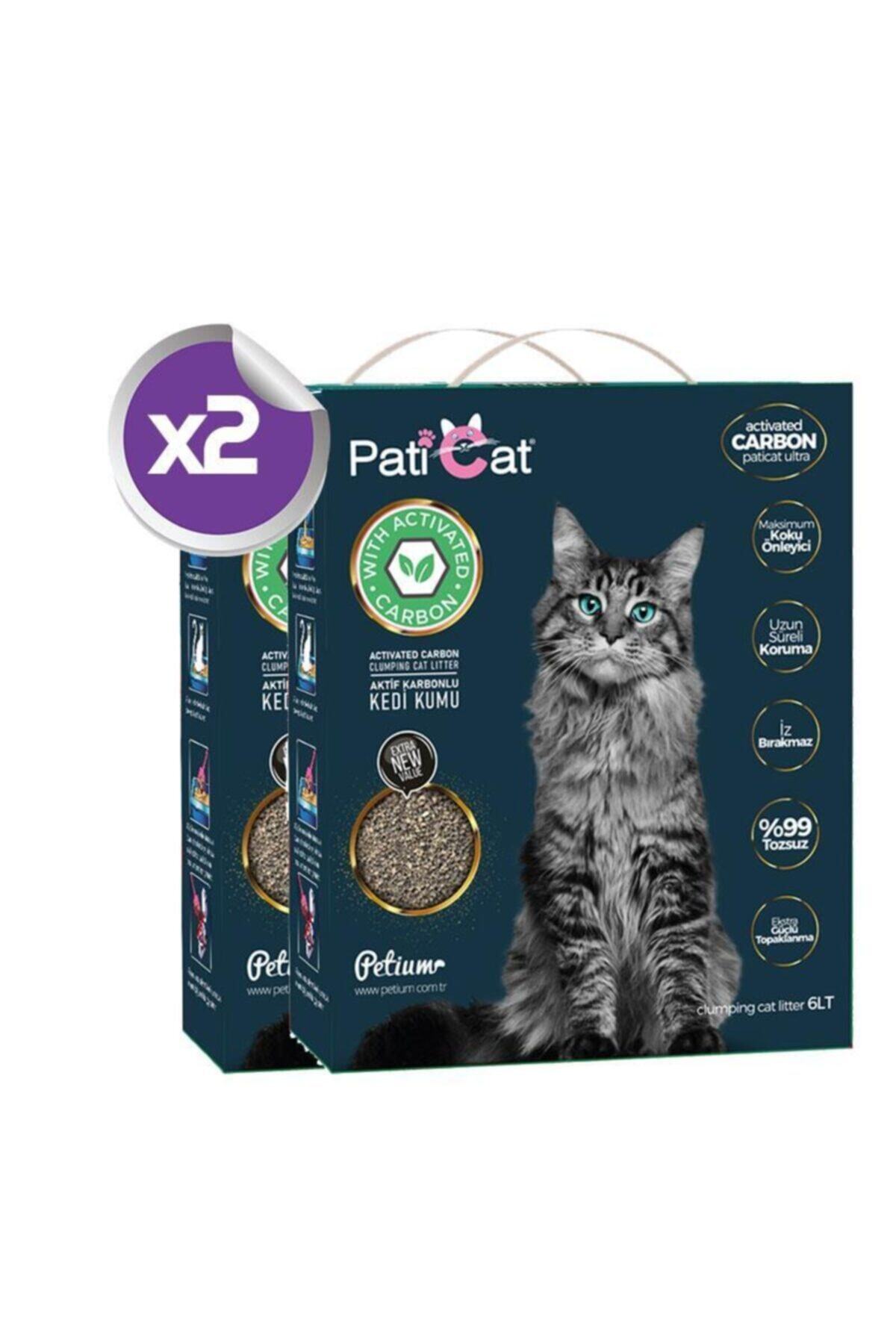 Paticat Aktif Karbonlu Kedi Kumu 6lt X2