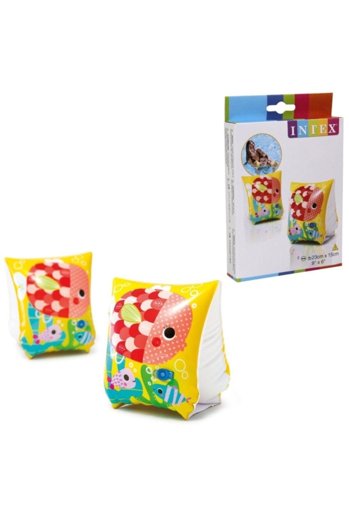 Intex 58652 Yüzme Kolluğu Balık Desenli Kutulu 23x15cm 3-6 Yaş