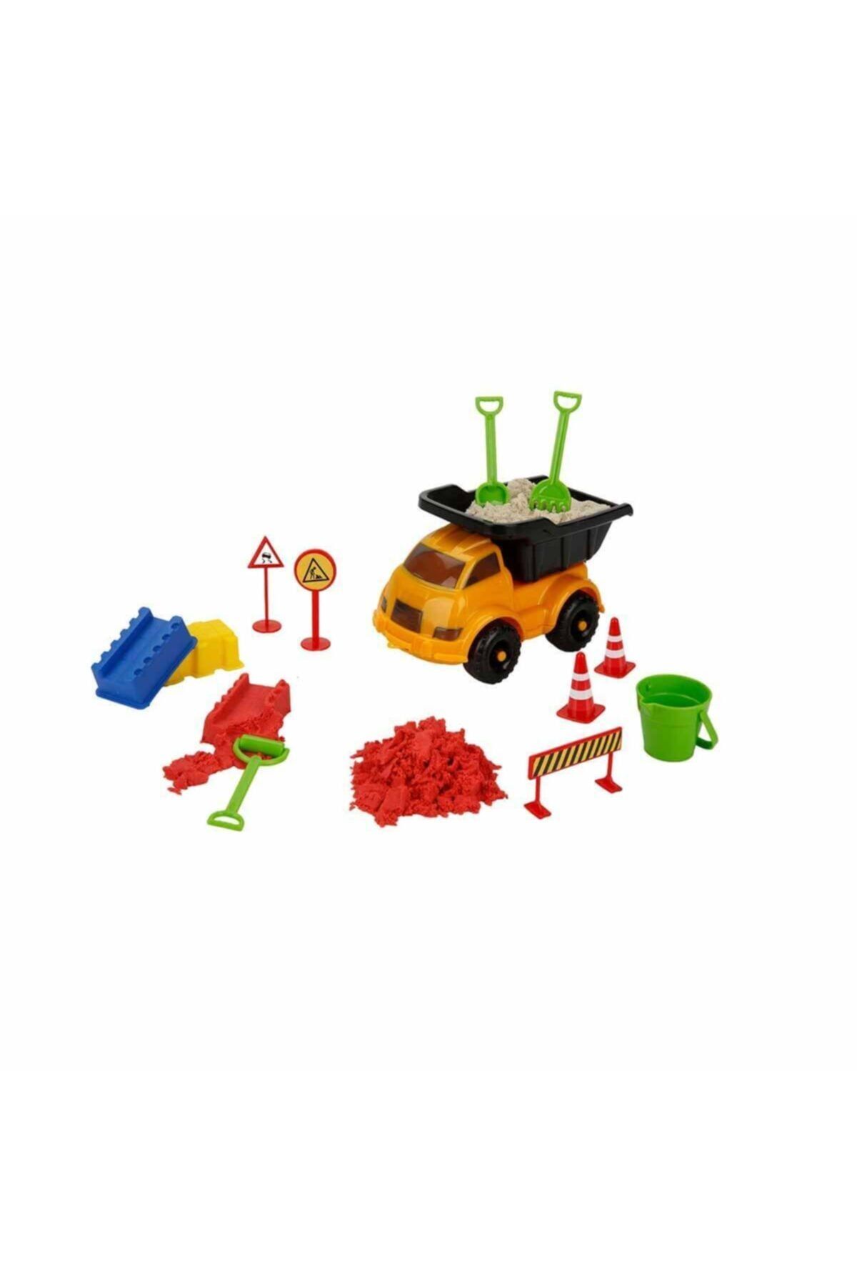 Sunman Crafy Damperli Kamyon Oyun Kumu Seti 500 Gr. 14 Parça