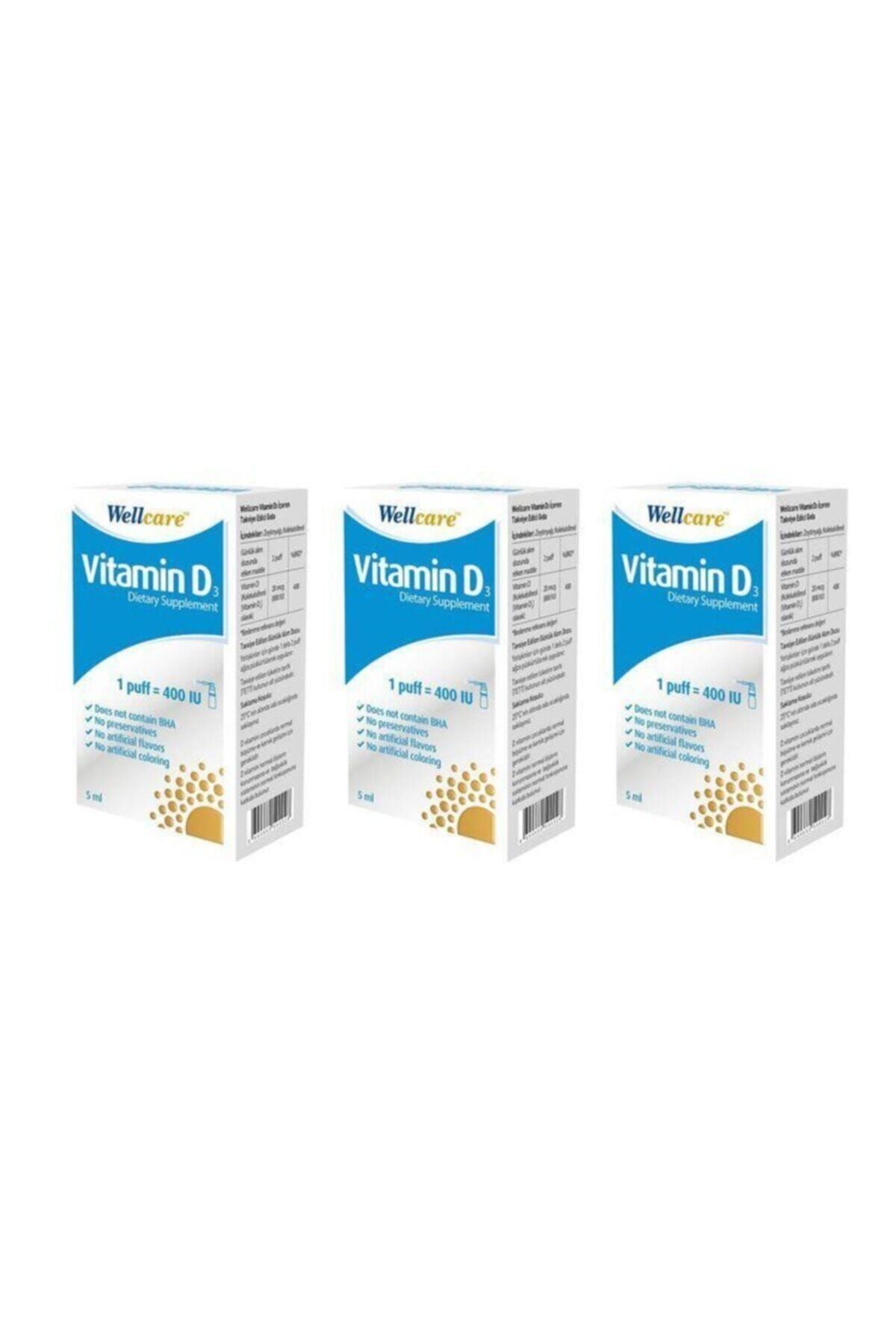 Wellcare Vıtamın D3 400 Iu 5 ml 3 Adet