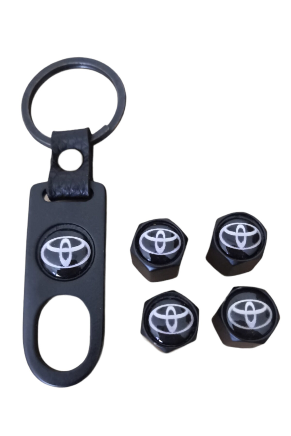 KUZEY HIRDAVAT Toyota Metal Sibop Kapağı-anahtarlık Set