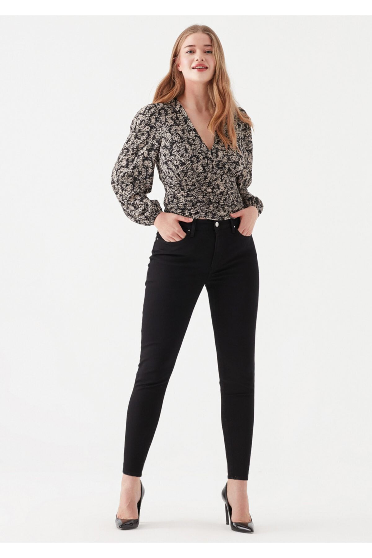 Mavi Marli Siyah Jean Pantolon 101339-24623