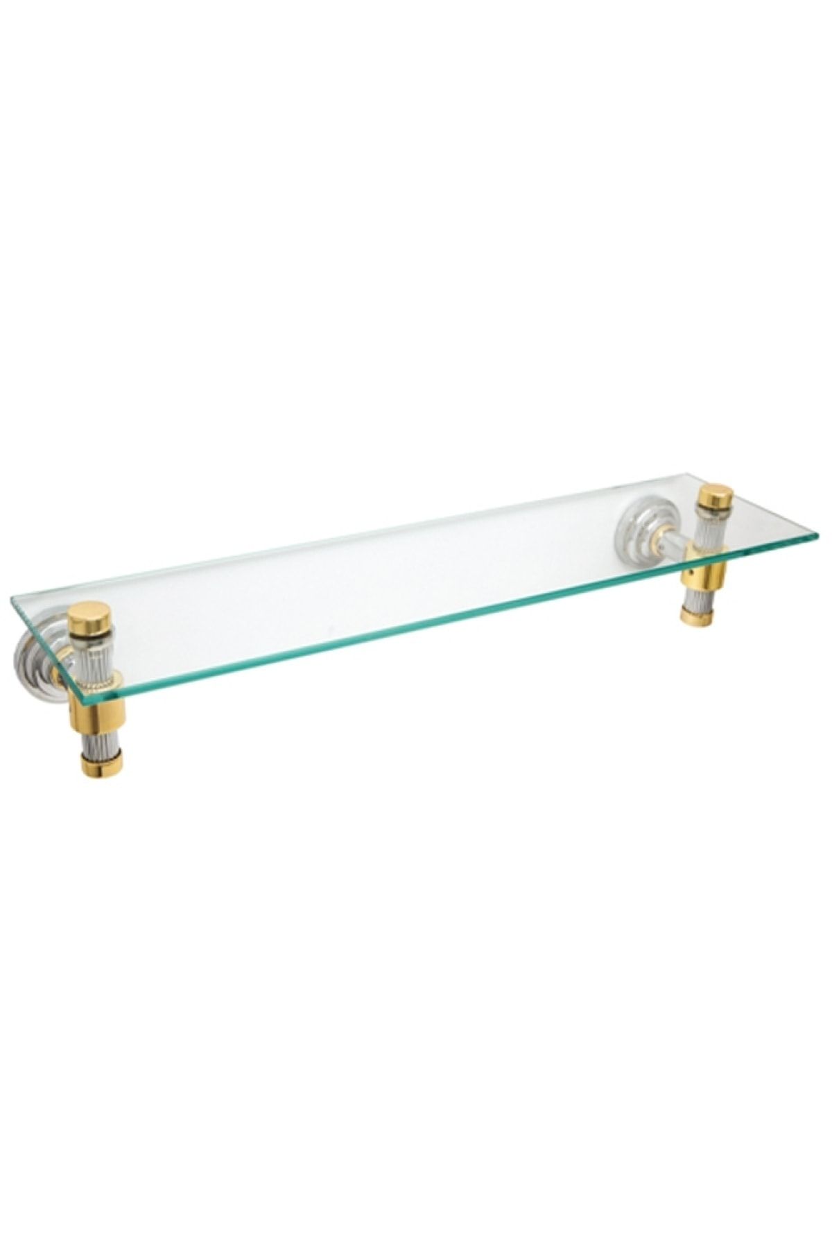 COMFORTBANYO Line Chrome-gold Cam Etejer %100 Pirinç Ayaklar 5503