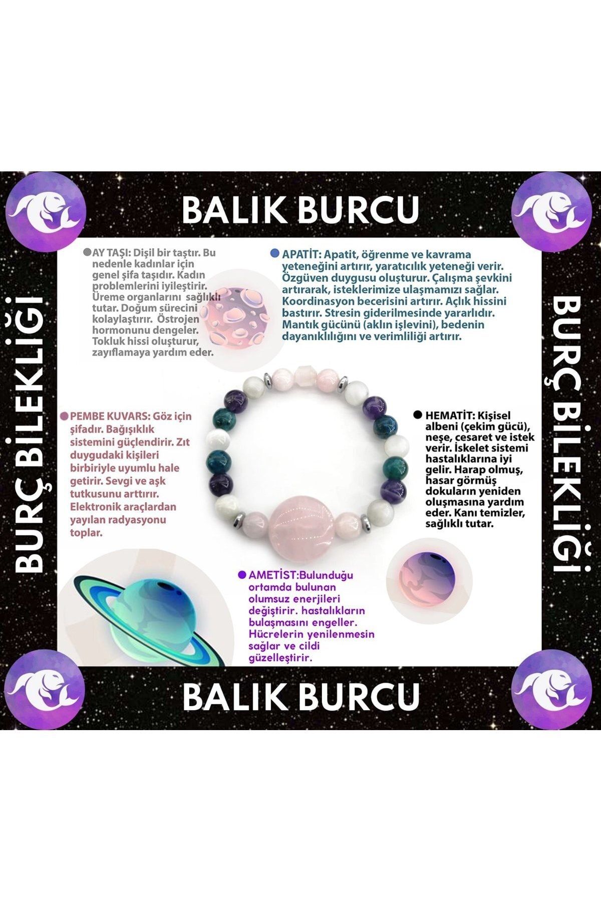 osmanli dogal tas balik burcu kadin bileklik fiyati yorumlari trendyol