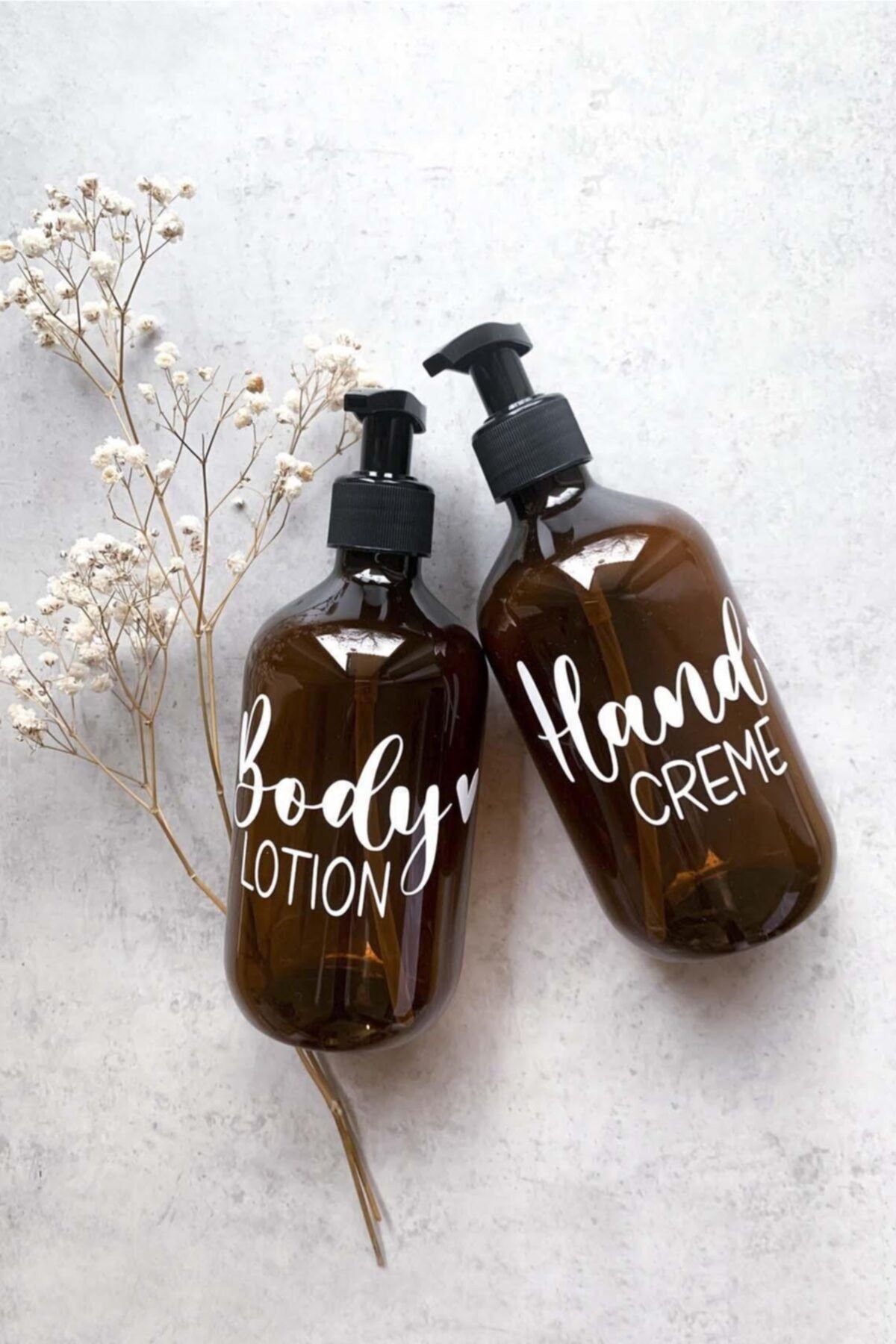 LYN HOME & DECOR 2'li Amber Creme, Lotion Şişe 250 Ml