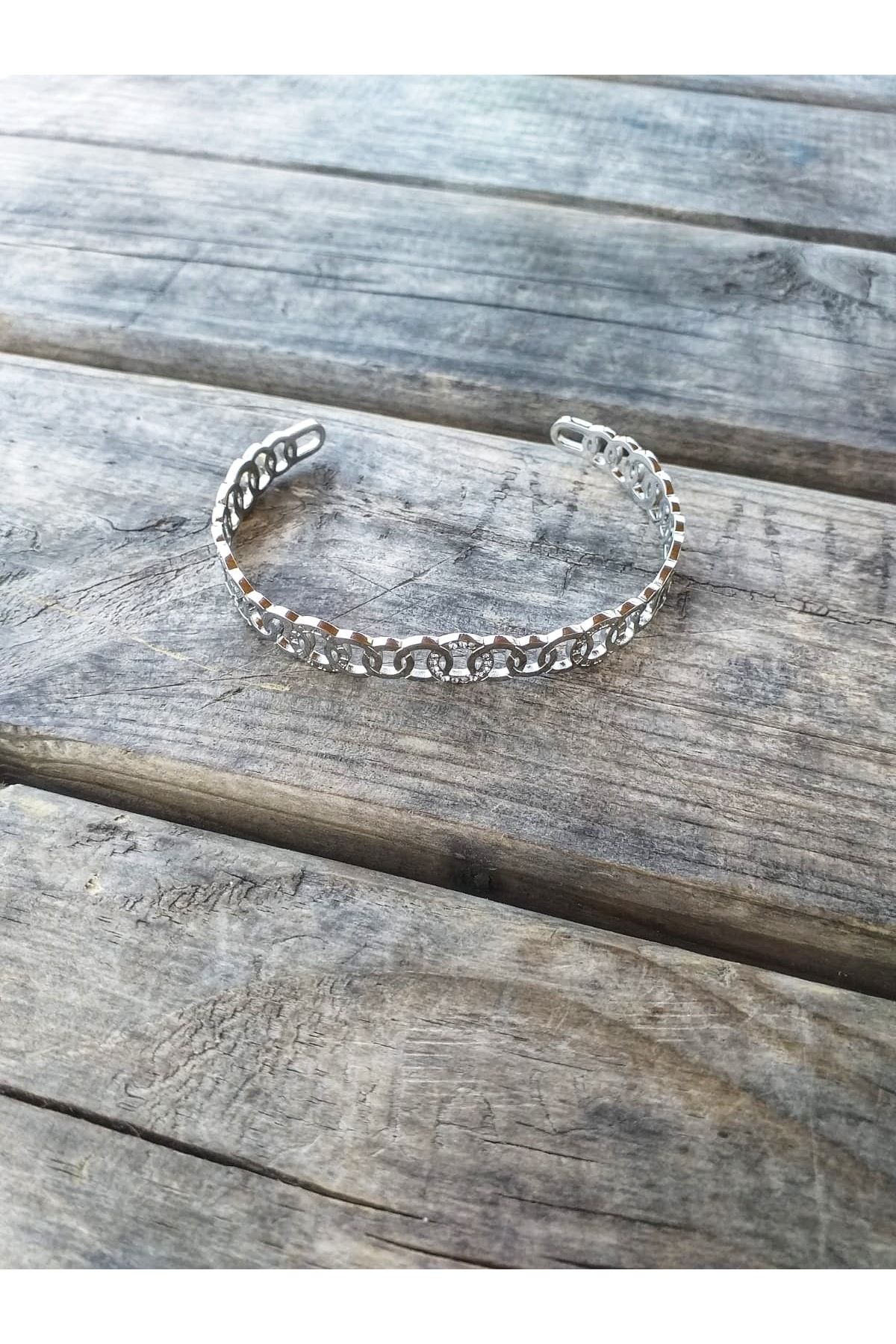 Men's stainless steel handcuff hotsell bracelet