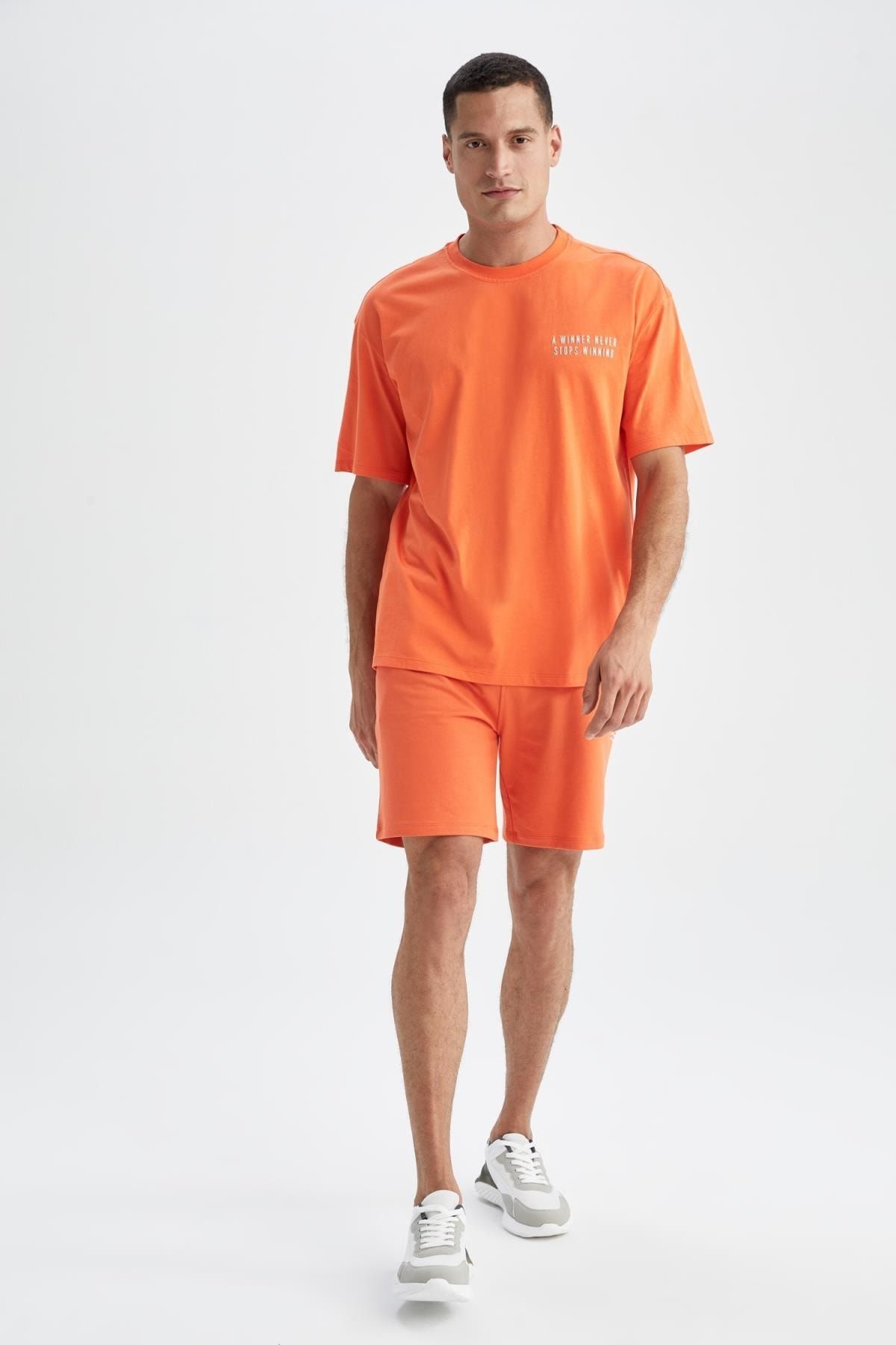Slim fit discount cotton shorts