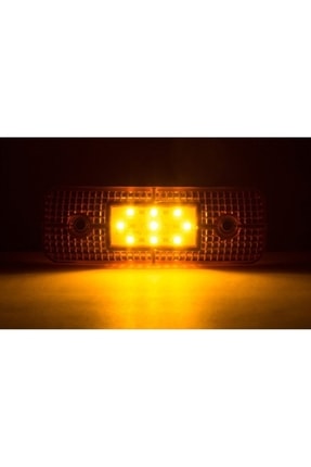 Dekoratif Lamba - Tır Kamyon Dorse Yan Lamba - Kasa Lambası 9 Led - Sarı Image 0