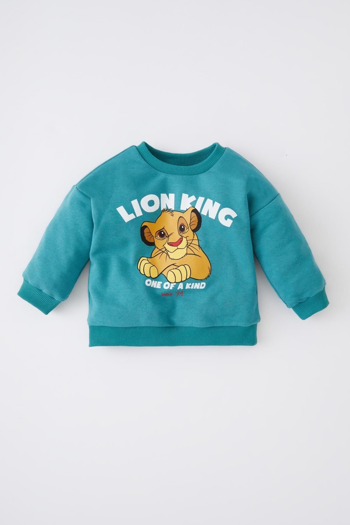 Defacto Baby Boy Lion King Crew Neck Sweatshirt Trendyol