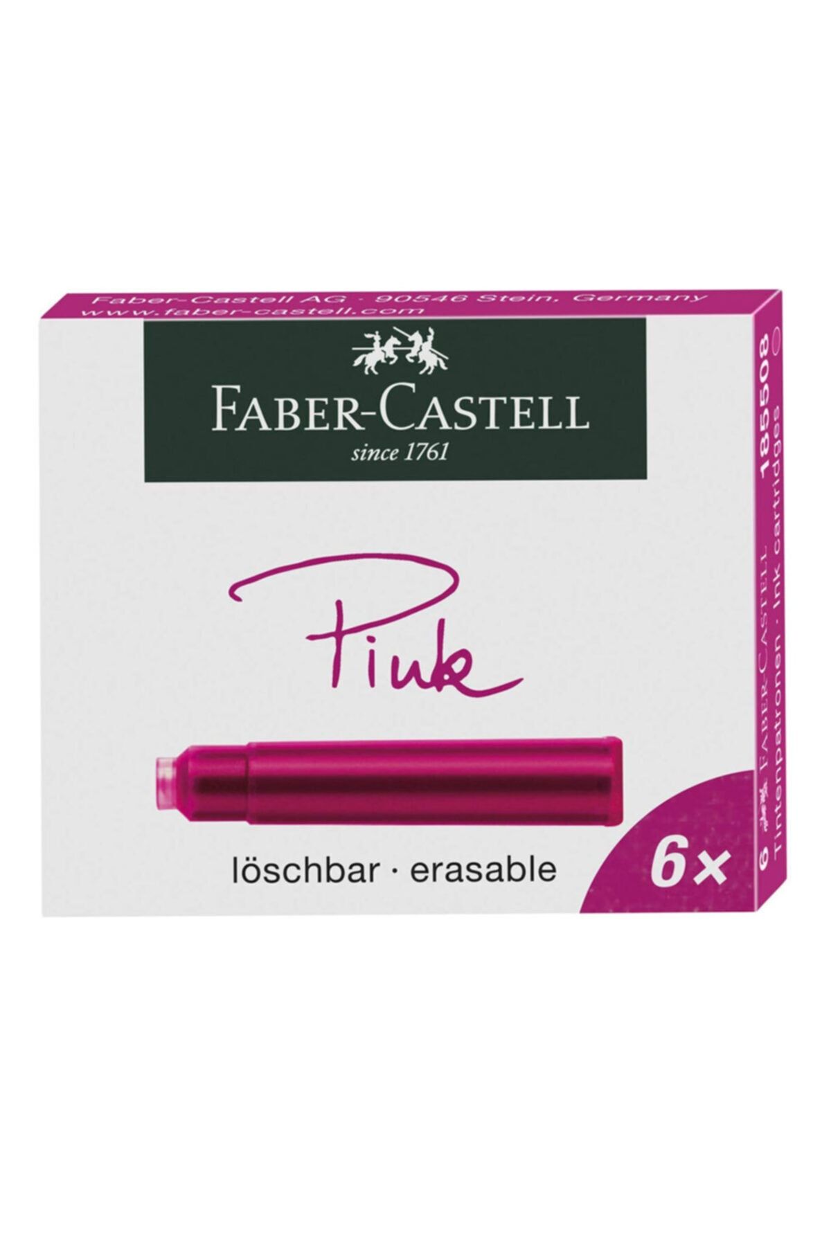 Faber Castell Fine Writing Fine Writing Dolma Kalem Kartuşu Pembe 6'lı