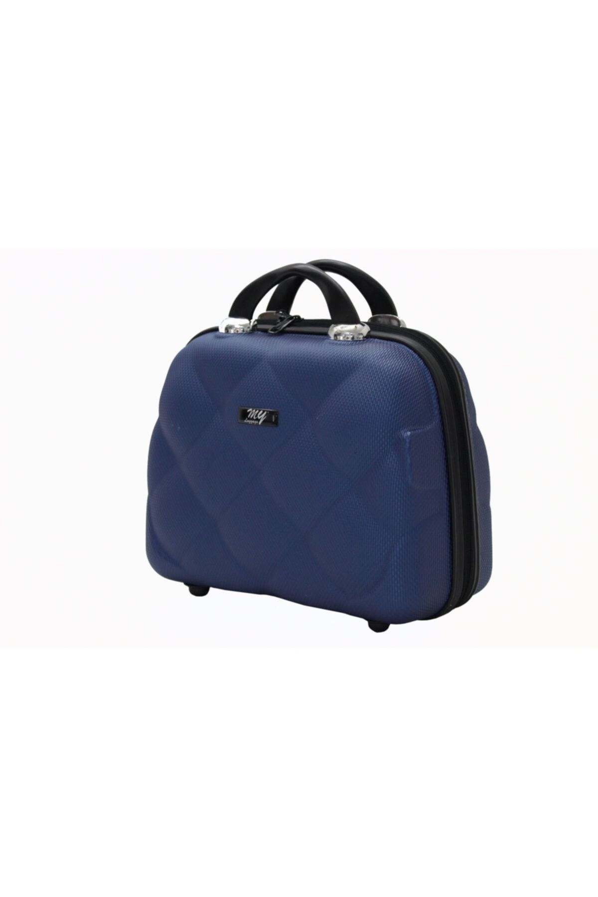 MY SARACİYE My Luggage 50135 Çivit Mavi Bakalit Seyahat Makyaj Çantası
