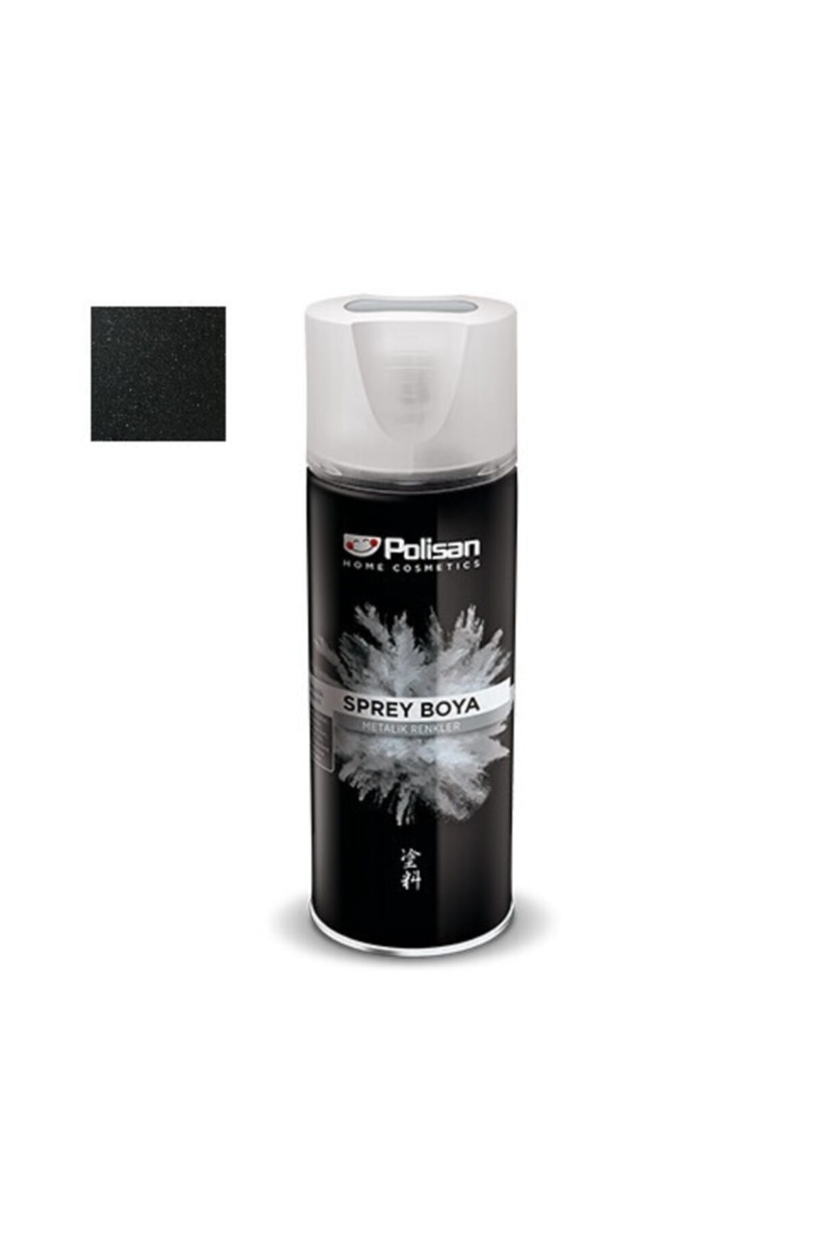 Polisan Sprey Boya Siyah Metalik 400 ml