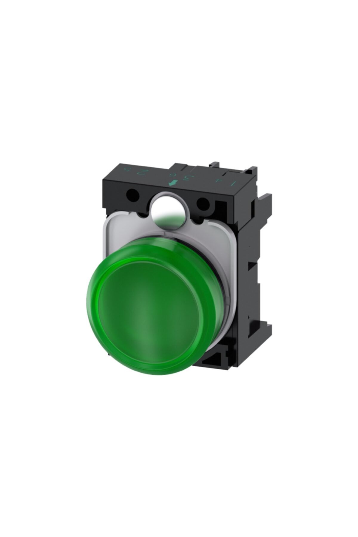 Siemens 3su1102-6aa40-1aa0, Yeşil Led'li, Sinyal Lambası, 24 V Ac/dc, 22mm