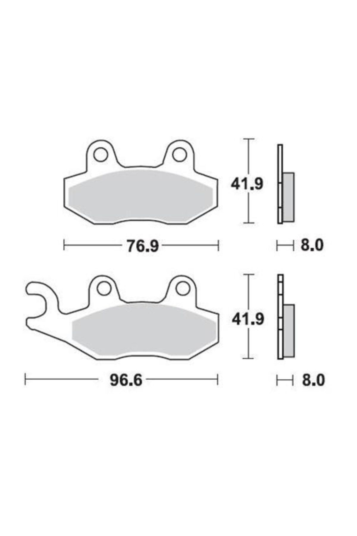 Braking P30696 Scooter Sinter Fren Balatası