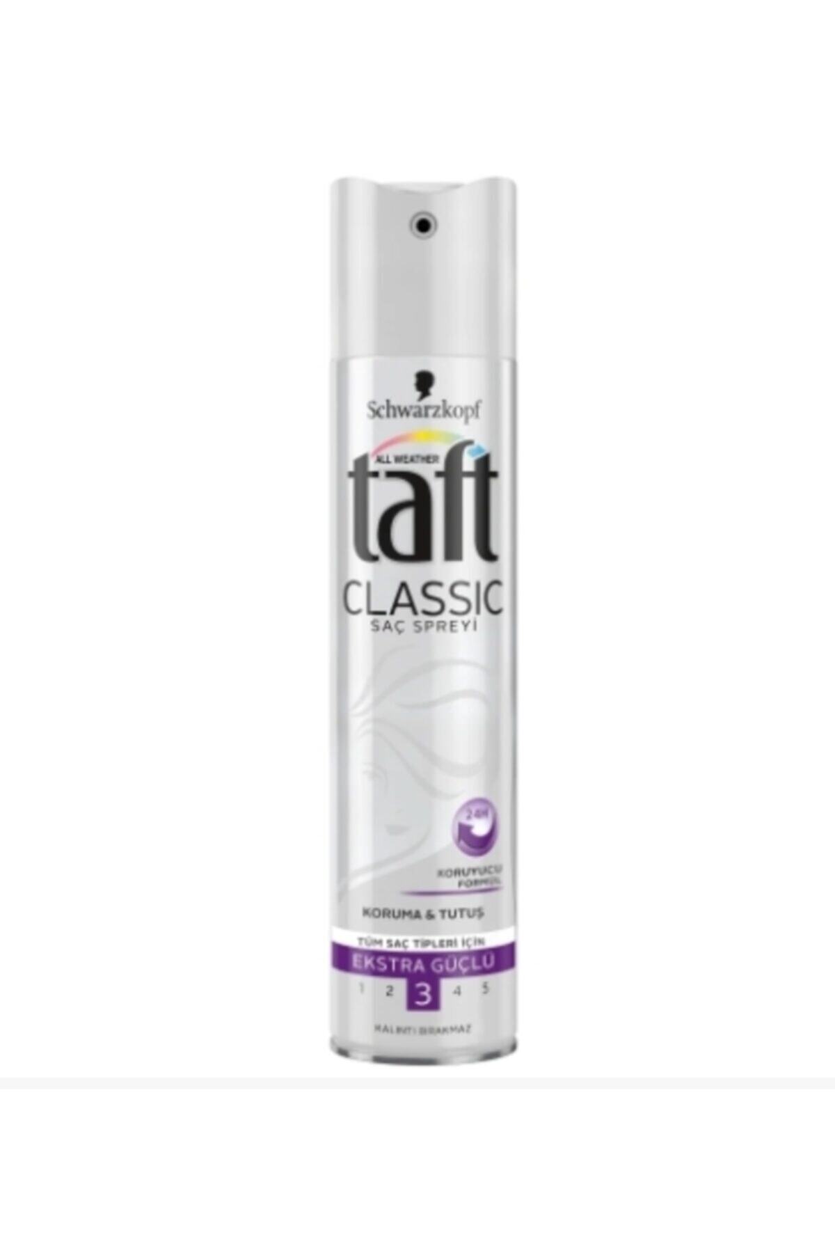 Deneme Zamanı Taft Classic Ekstra Güçlü Saç Spreyi 250 Ml