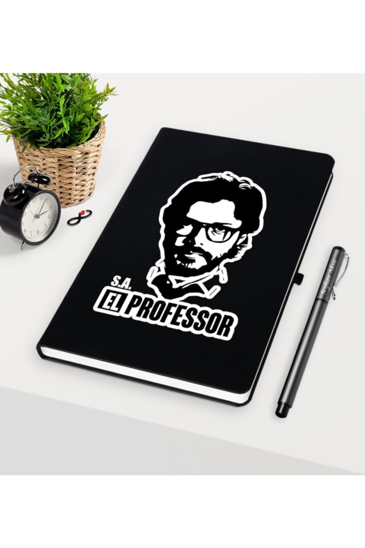 BK Kişiye Özel La Casa De Papel Siyah Defter Kalem Seti - 21