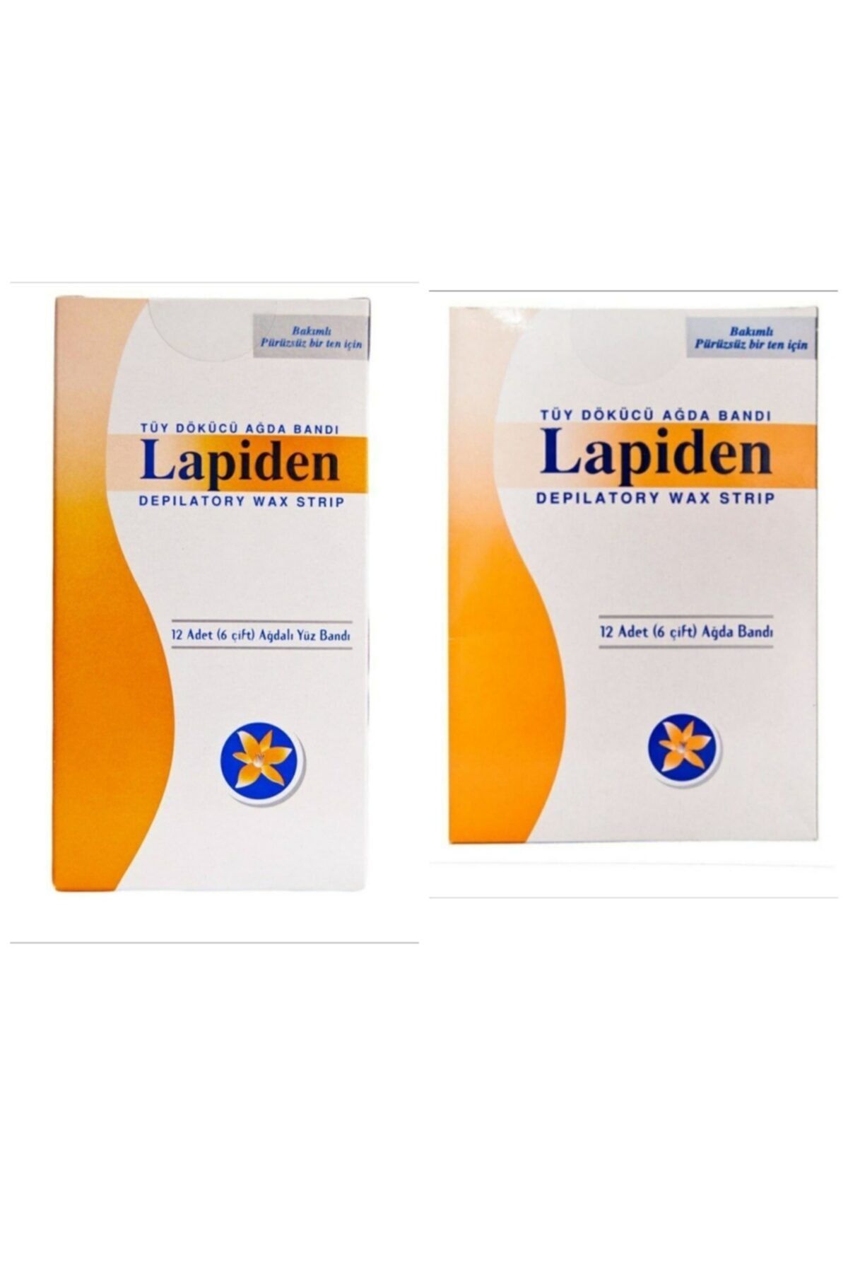 Lapiden Yüz + Vücut Ağda Bandı 12'li