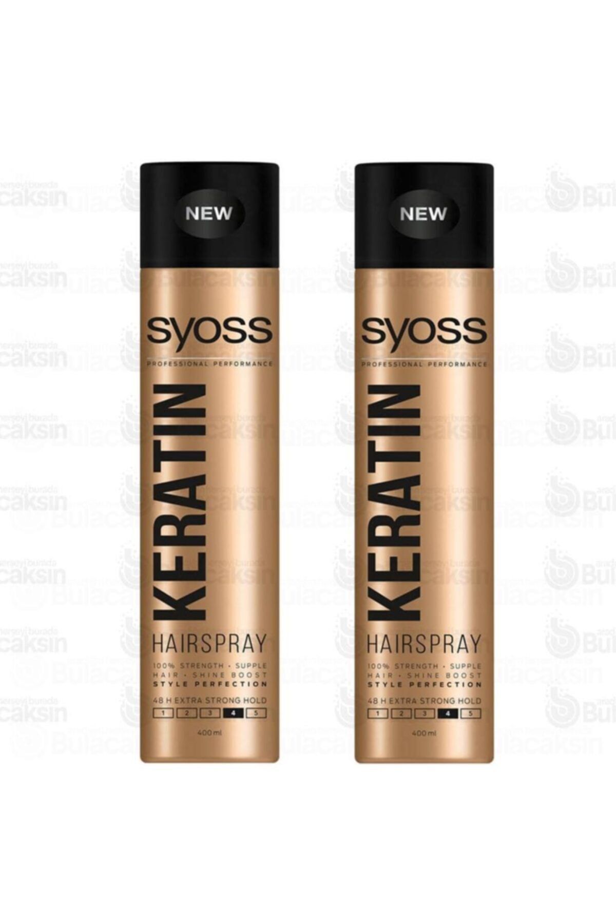 Syoss Keratin Keratinli Güçlü Tutucu Saç Spreyi 400 Ml - 2 Adet