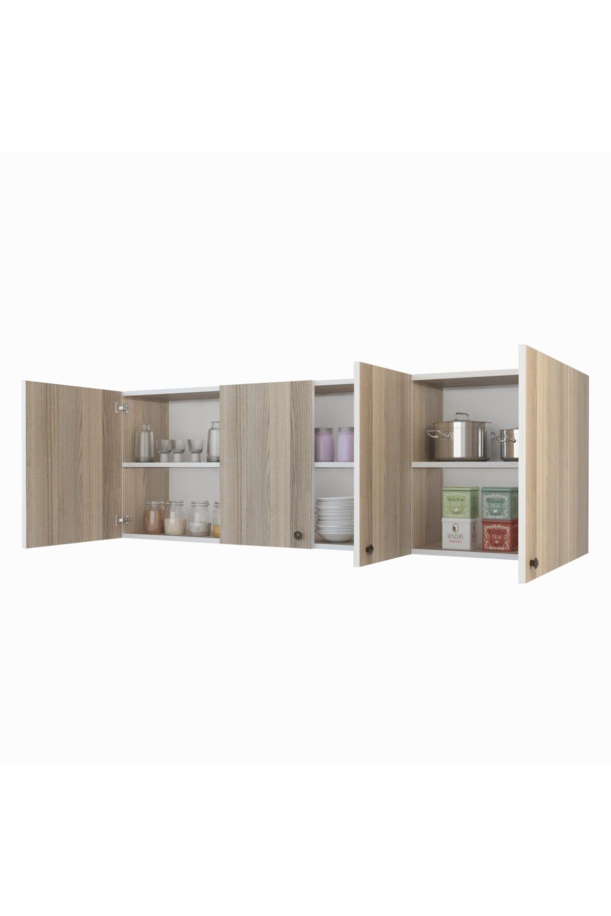 Kenzlife hazır mutfak silvanus crd 060*180*32 mutfak banyo dolabı kapaklı raflı