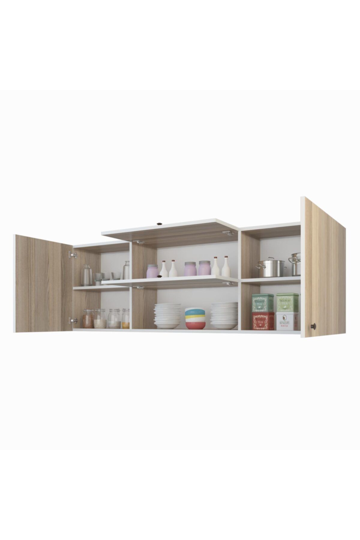 Kenzlife hazır mutfak lucida crd 060*150*32 mutfak banyo dolabı kapaklı raflı