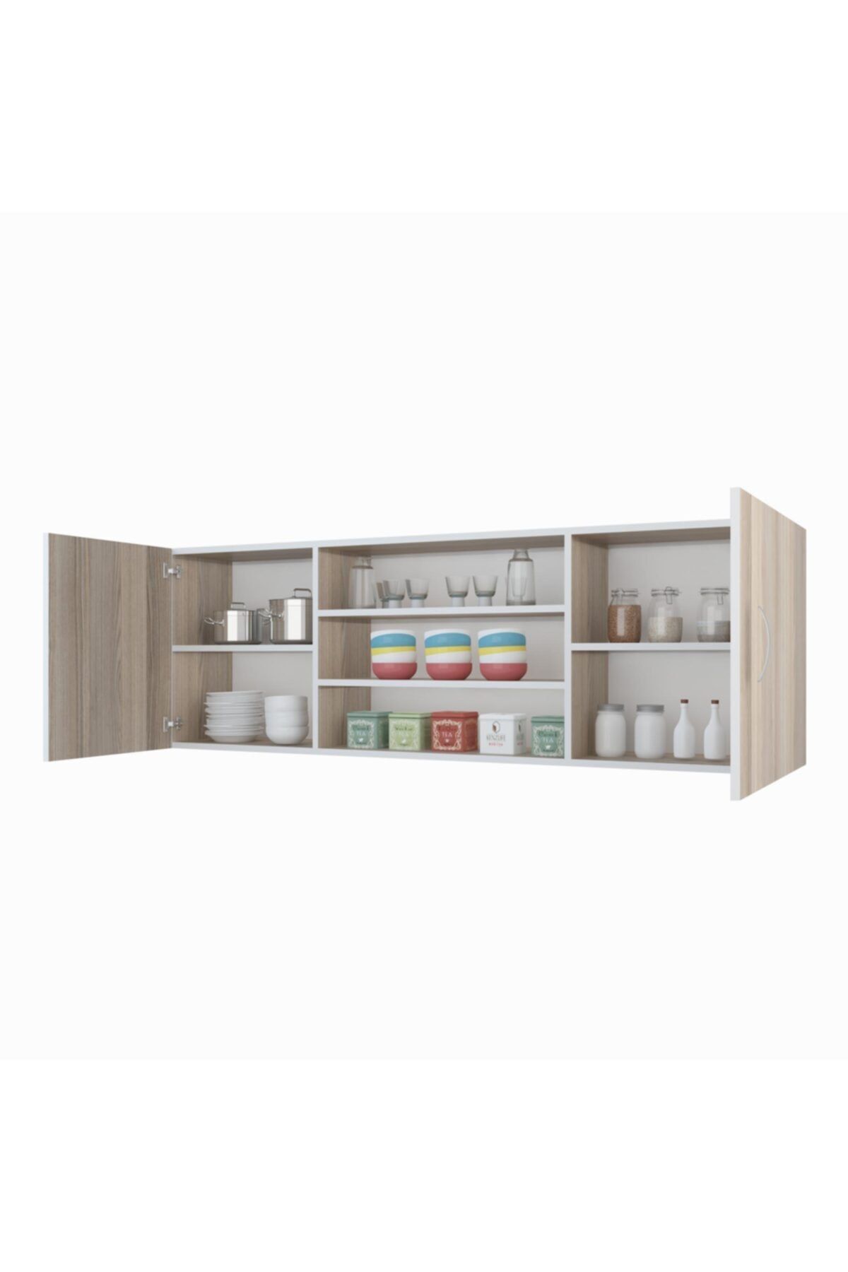 Kenzlife hazır mutfak solana crd 060*180*32 mutfak banyo dolabı kapaklı raflı
