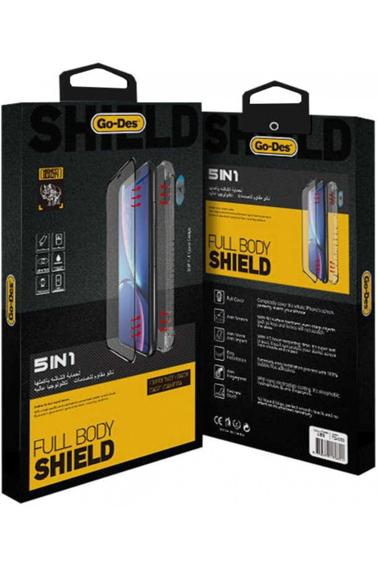 Kilifplus Go-des Apple Iphone 11 Kılıf 5in 1 Ekran, Lens, Arka Koruyucu Ve Araç Tutucu Levha