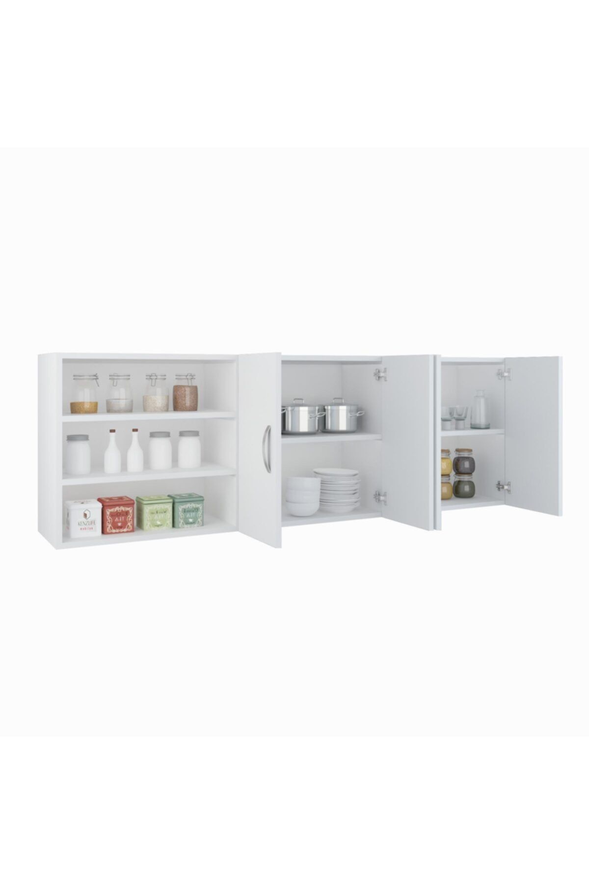 Kenzlife hazır mutfak larren byz 060*150*32 mutfak banyo dolabı kapaklı raflı