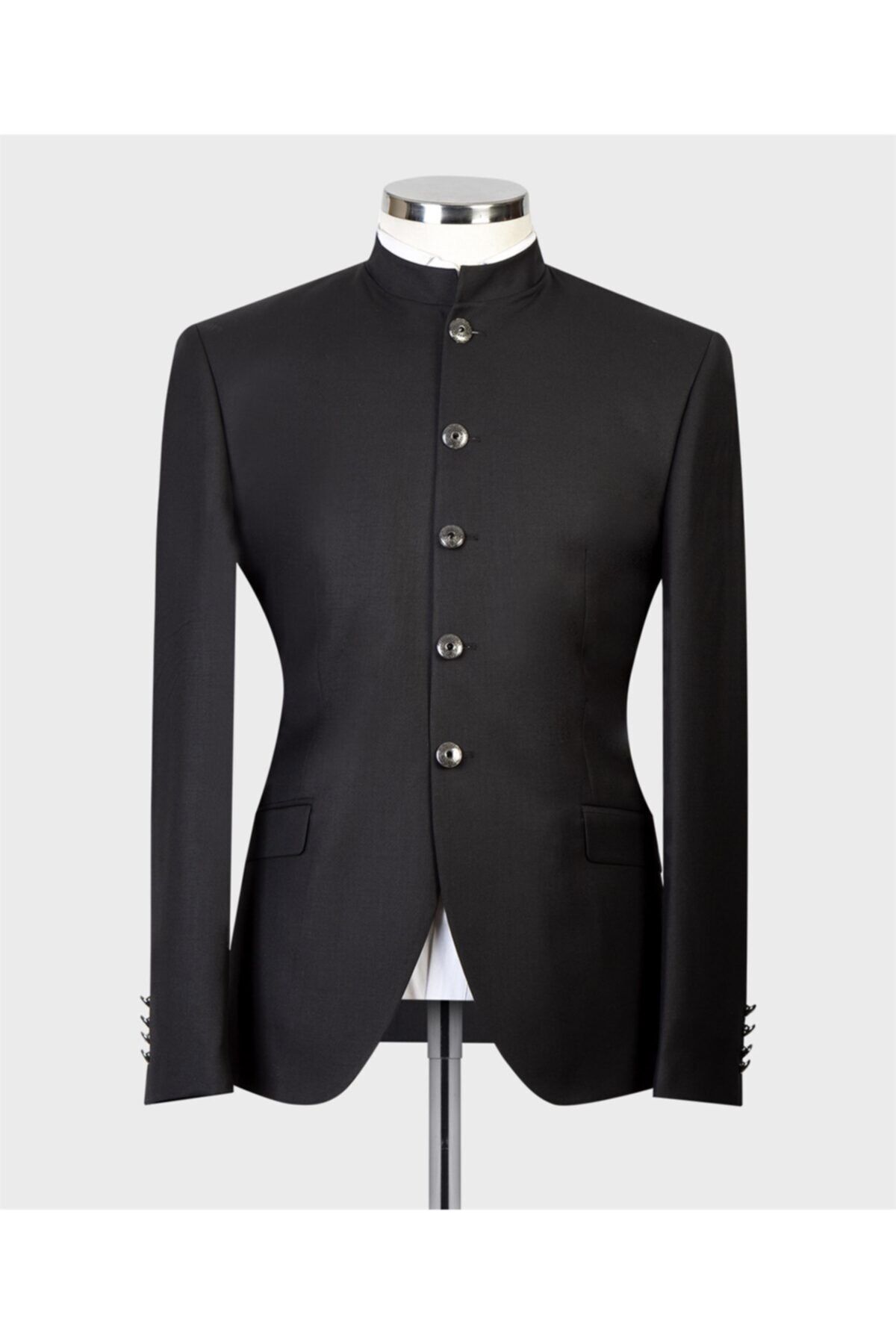 MASERTO Siyah Erkek Slim Fit Smokin