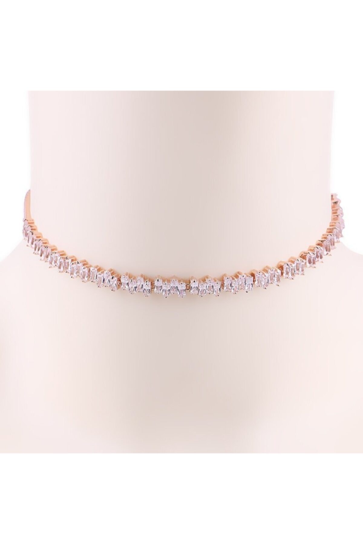 Luminiso Kadın Baget Taşlı Choker Gerdanlık