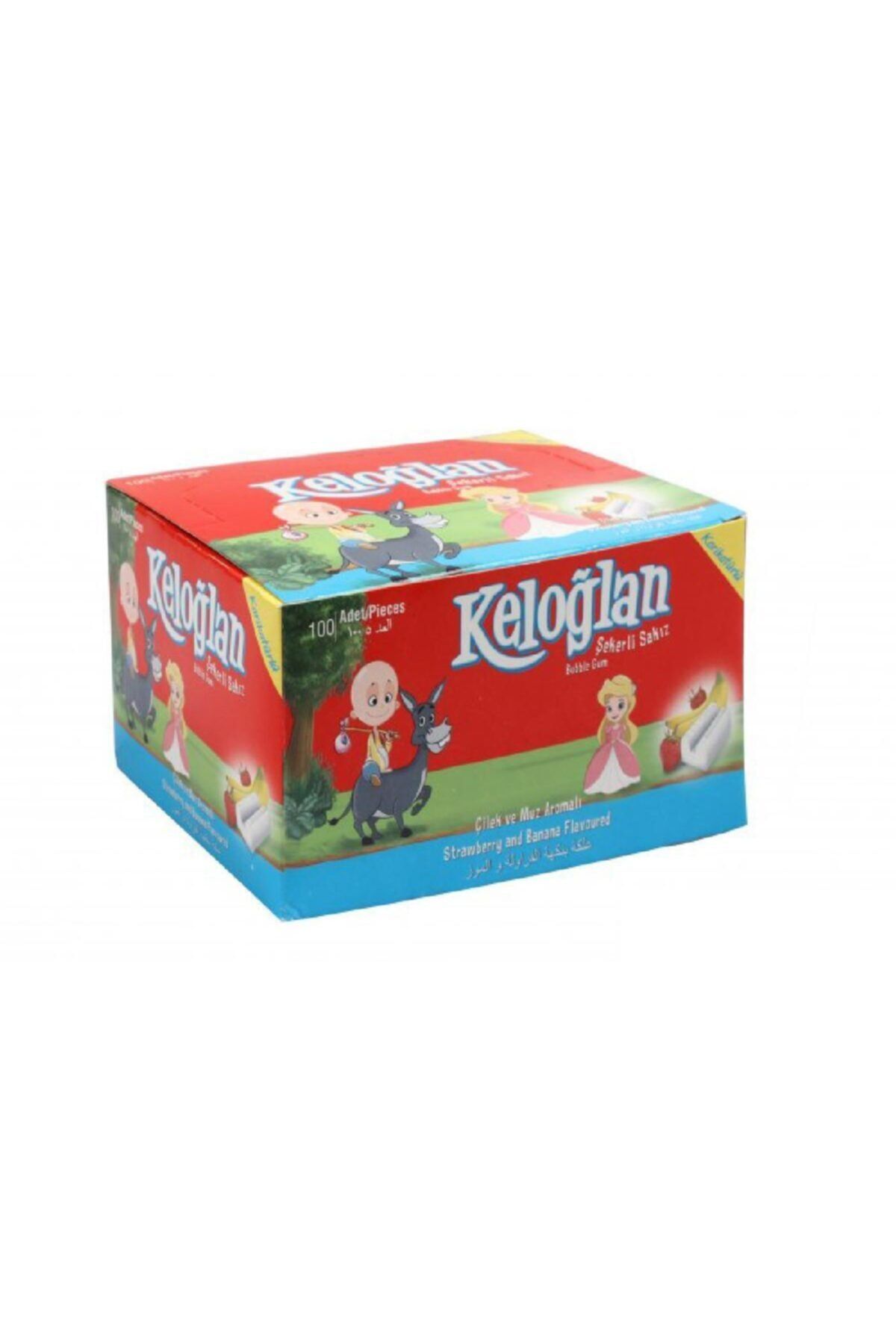 Kervan Keloğlan Çilek Ve Muz Aromalı Şekerli Sakız 100 Adet