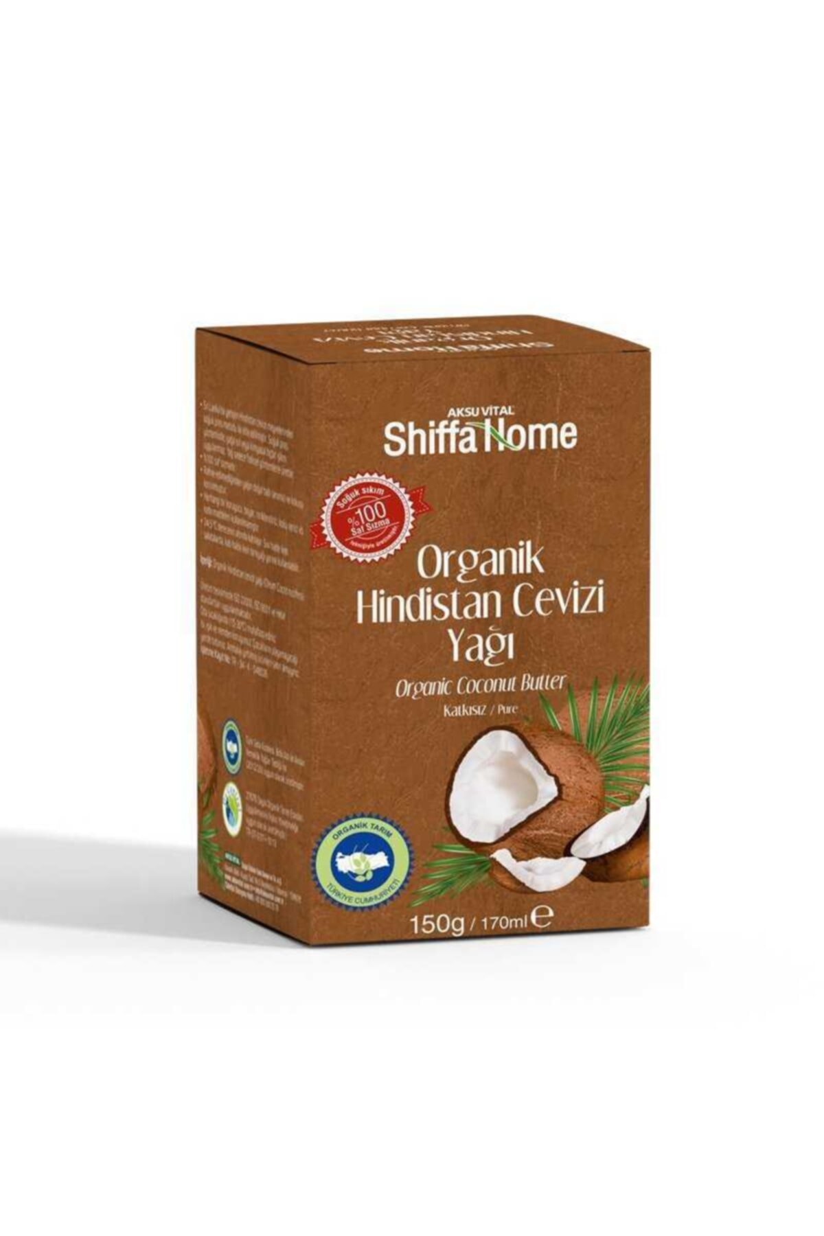 Aksu Vital Shiffa Home Organik Hindistan Cevizi Yağı 150gr