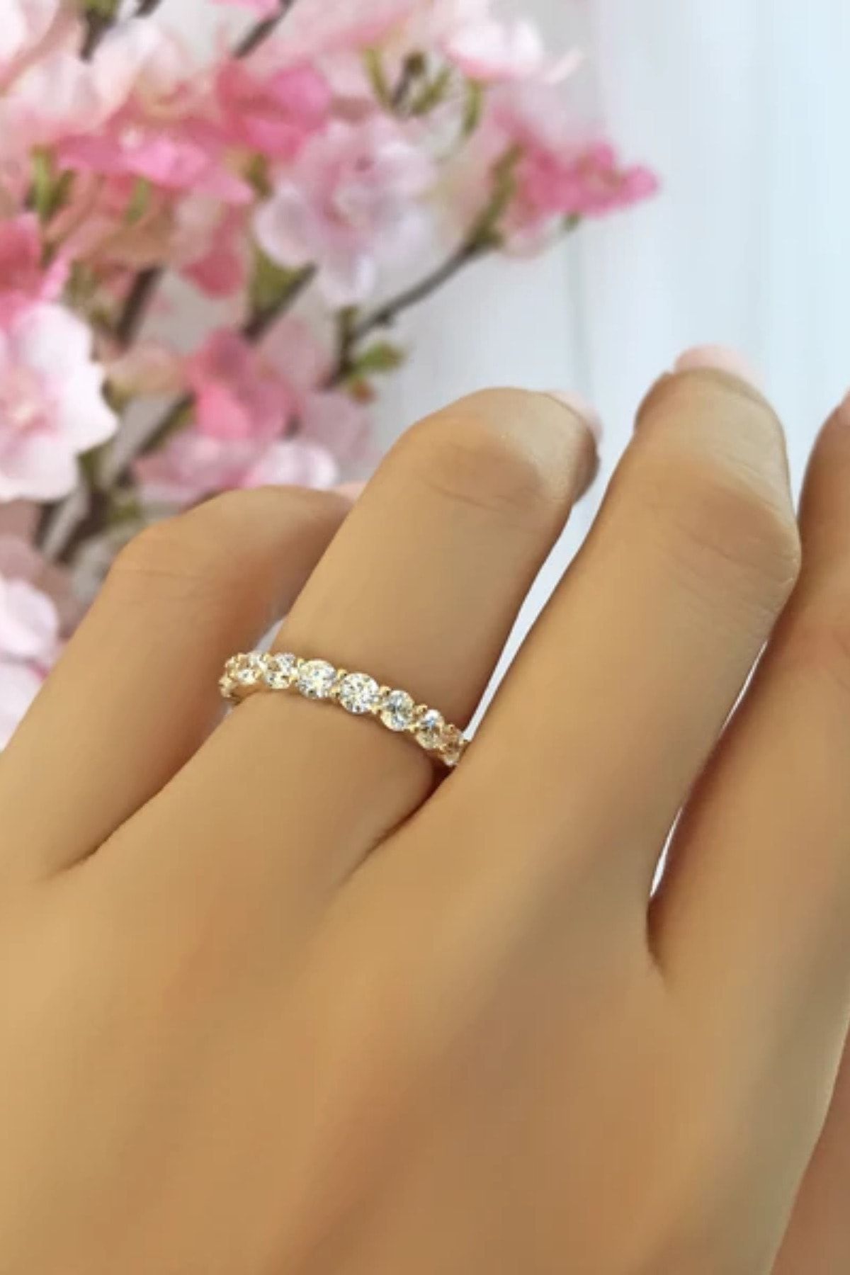 Crystal Diamond Zirconia Labaratuvar Pırlantası 2.5 Carat Tamtur Yüzük