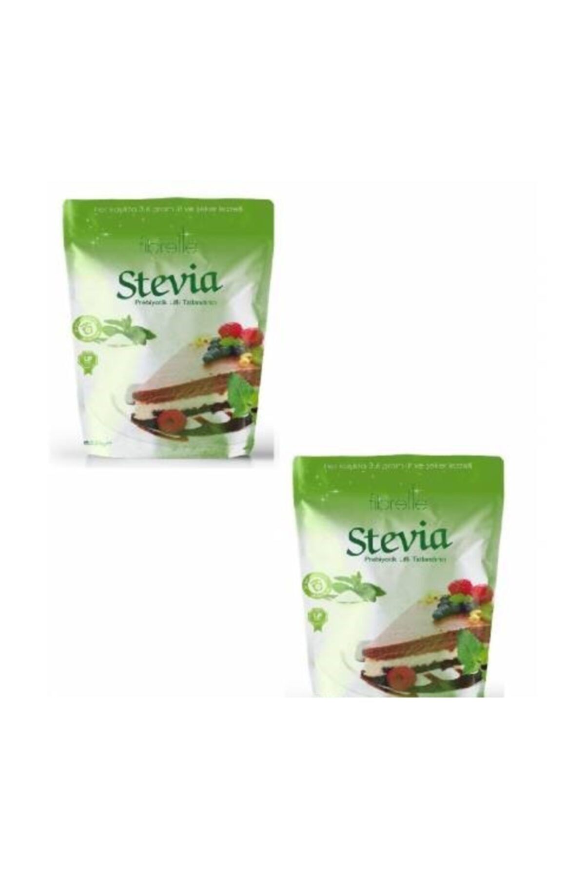 Fibrelle Prebiyotik Lifli Stevialı Sofralık Toz Tatlandırıcı Toz Şeker 2 X 400 Gr