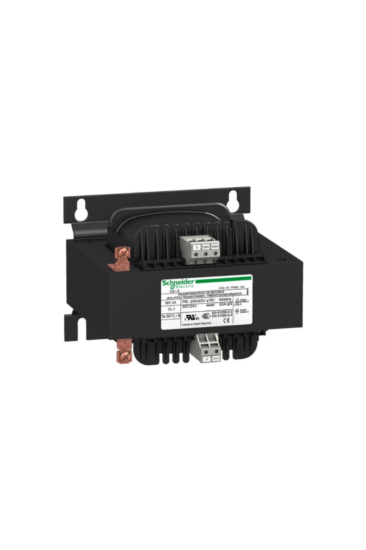 ENTES Schneider Abl6ts40b, 400 Va, Gerilim Transformatörü, 230/400 Vac Giriş - 24 Vac Çıkış