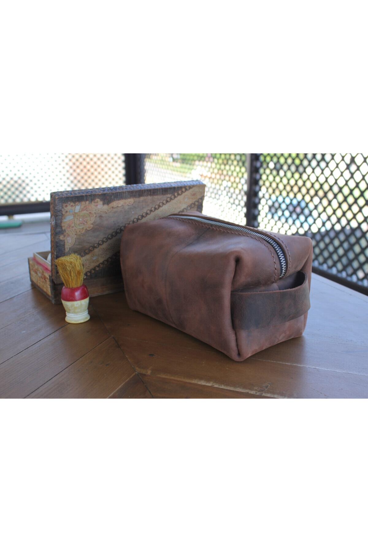 BobinCraft Dopp Kit Tarçın Large Tıraş Takımı Çantası