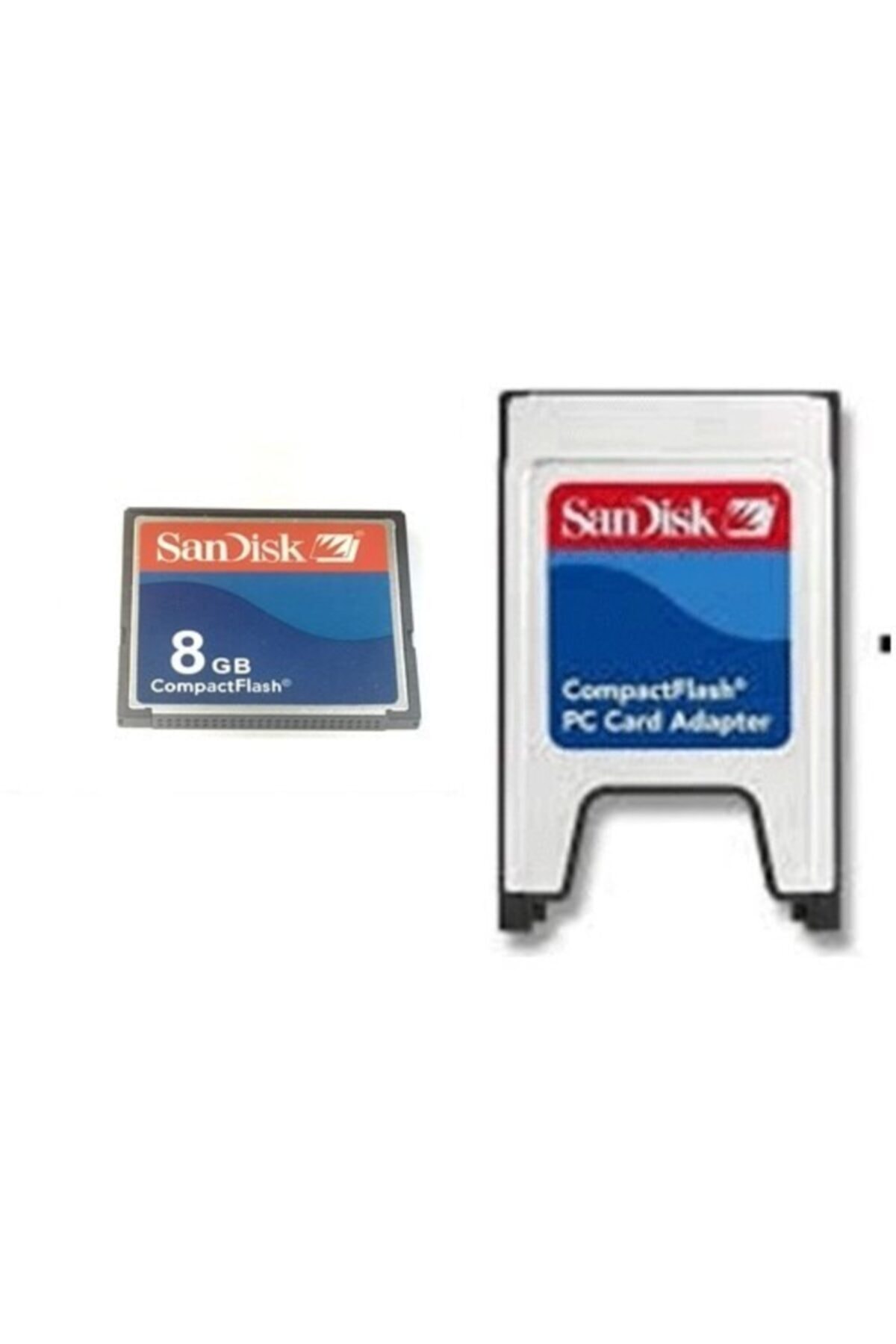 SanDisk 8 Gb Compact Flash Kart Pcmcıa-cf Compact Flash Adaptör