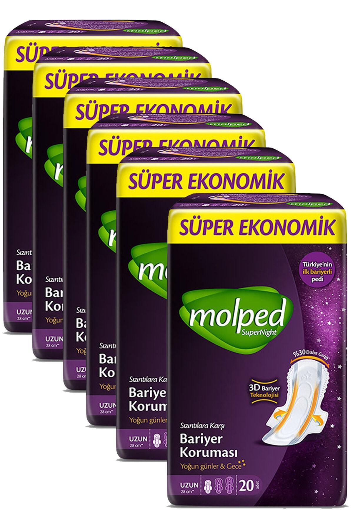 Molped Super Night Uzun Avantaj Paketi 20'lix6 Adet
