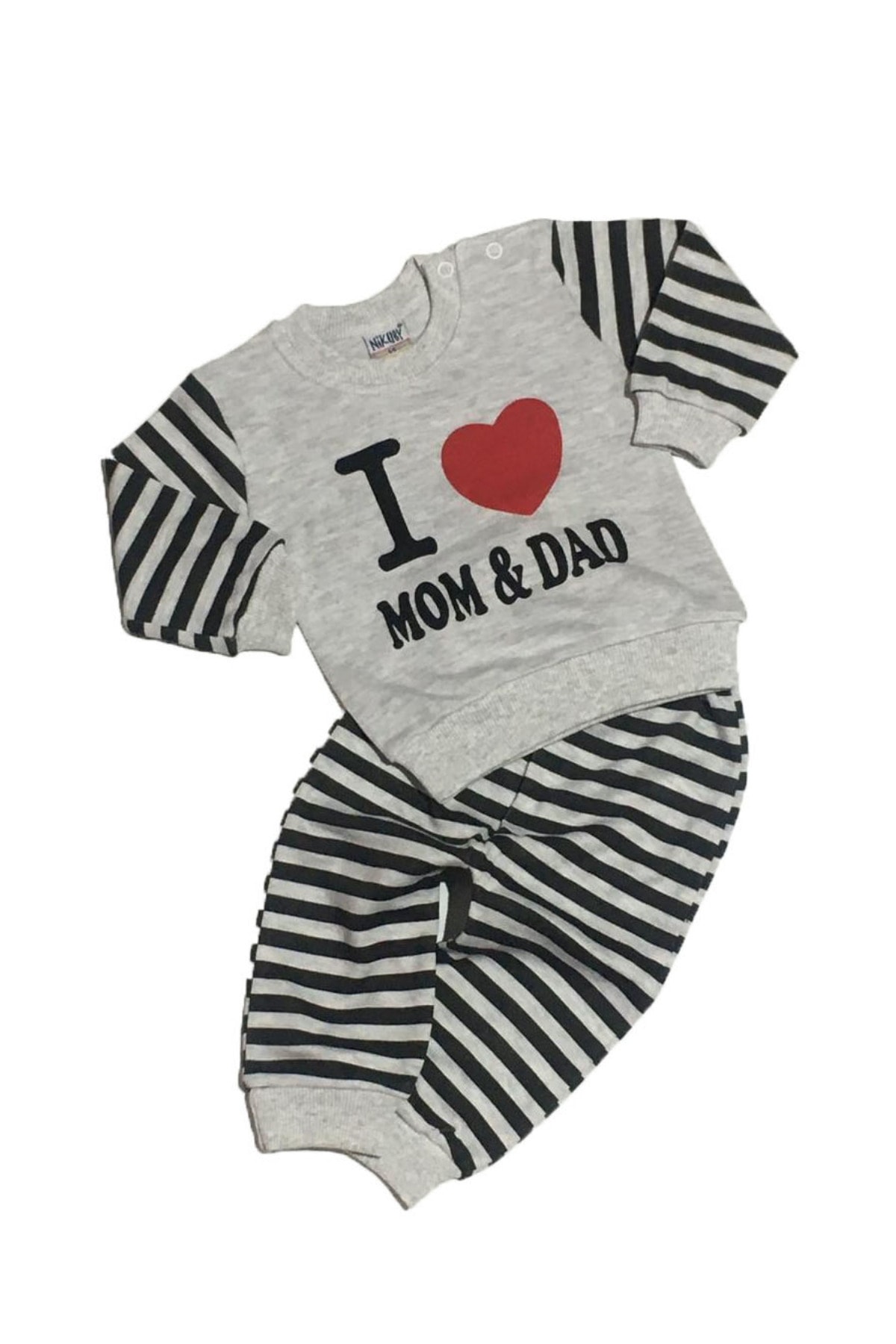 Nikubi I Love Mom&dad Ikili Bebek Takım