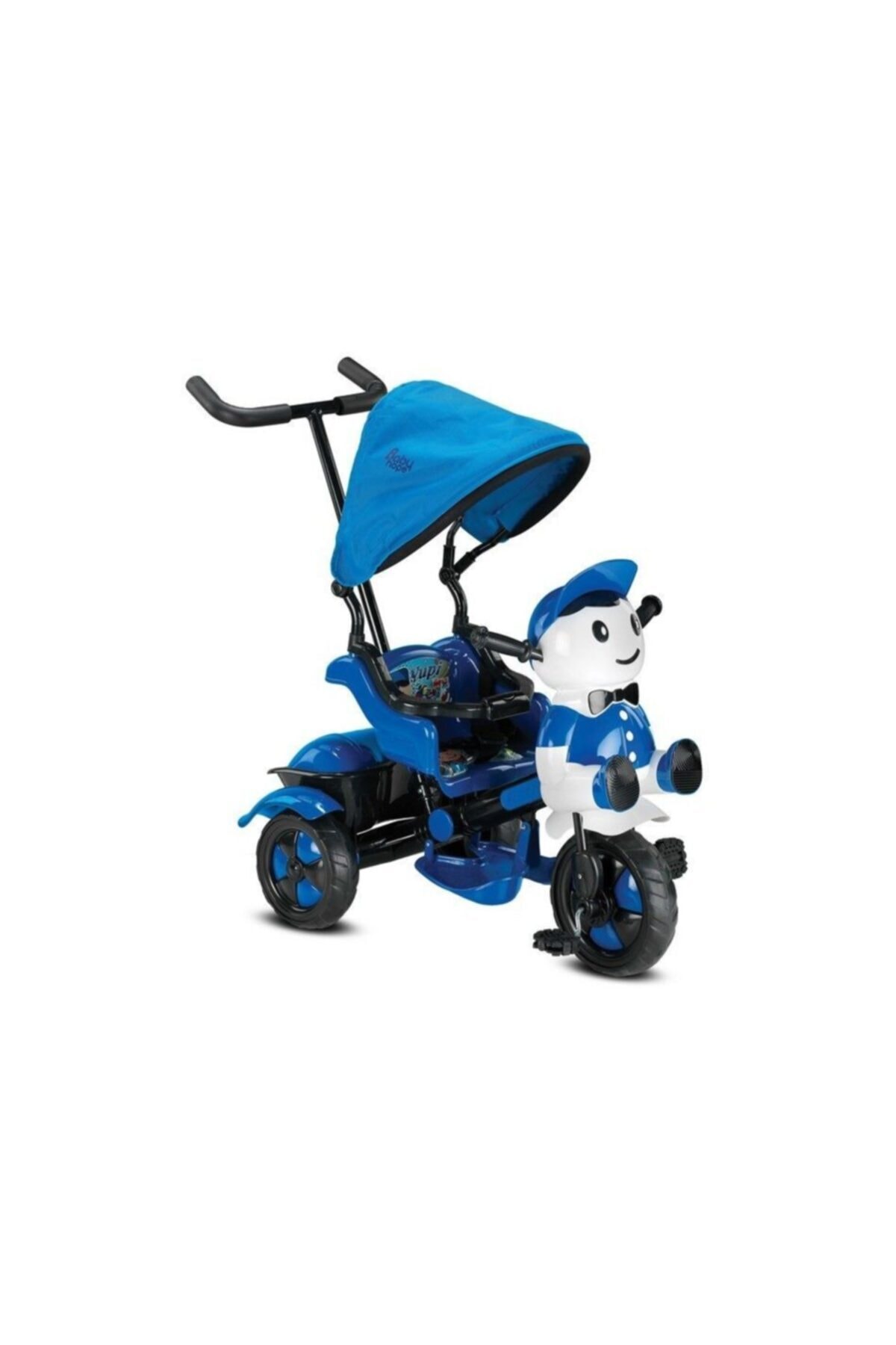 BabyHope Baby Hope 125 Yupi Üçteker Itmeli Bisiklet Mavi