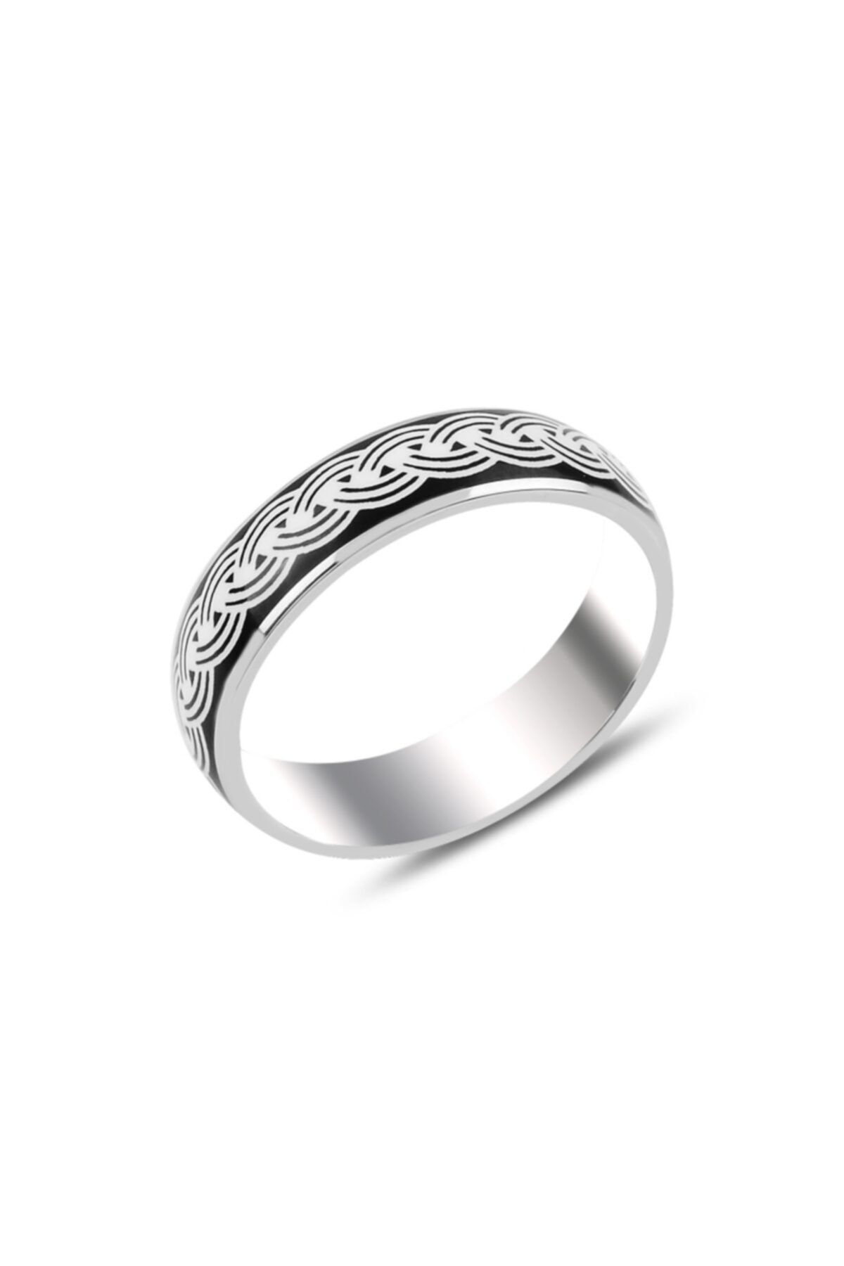 Zuk Collection Gümüş Mineli Alyans