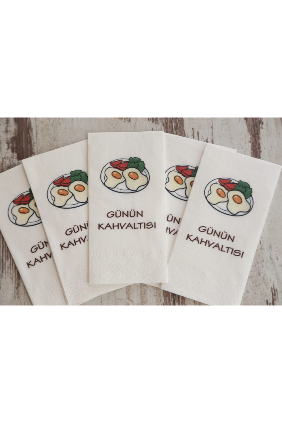 oversstore Özel Baskılı Peçete(günün Kahvaltısı) 25 Adet