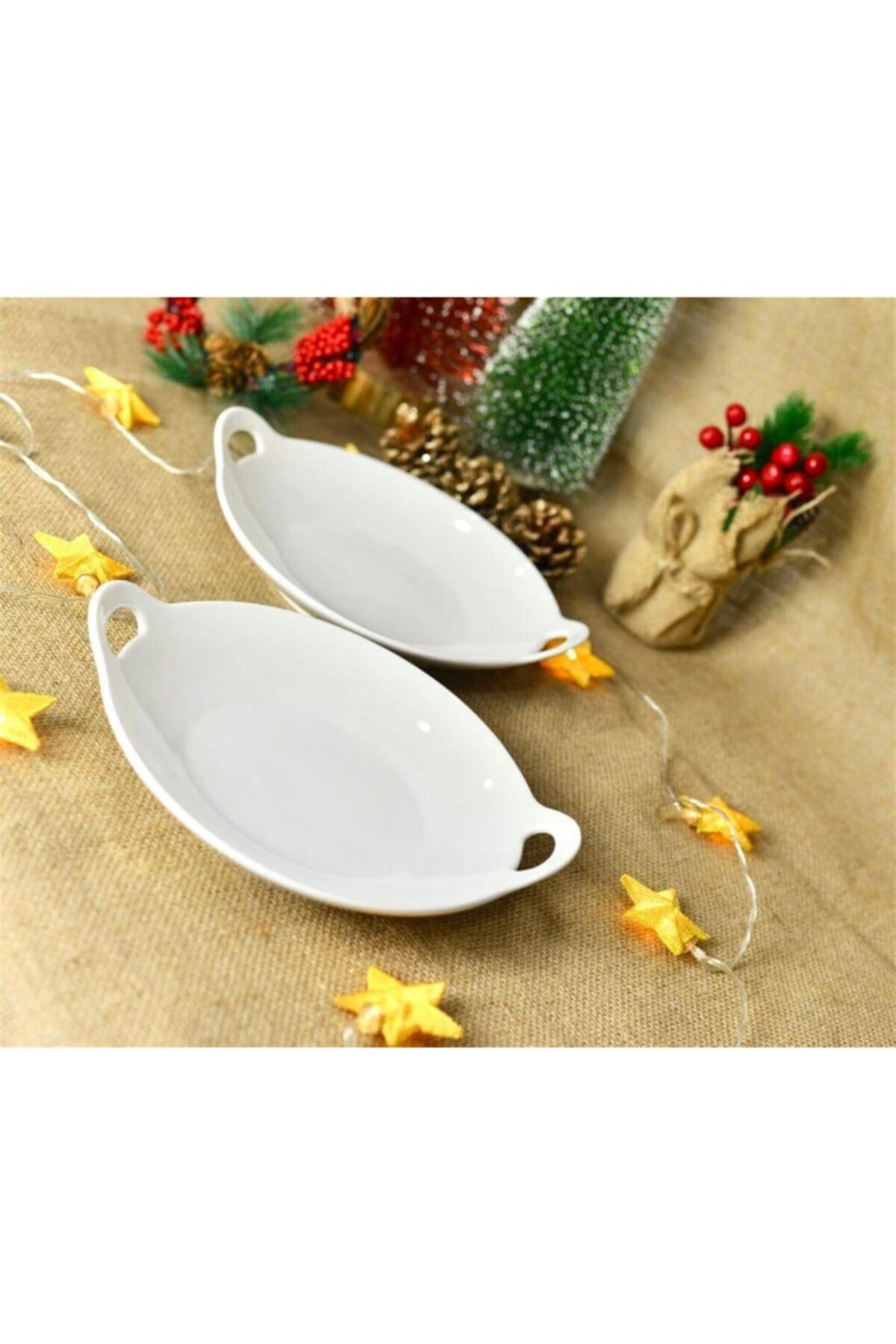 Tekbir Porselen 2 Li Yuvarlak Çukur Servis