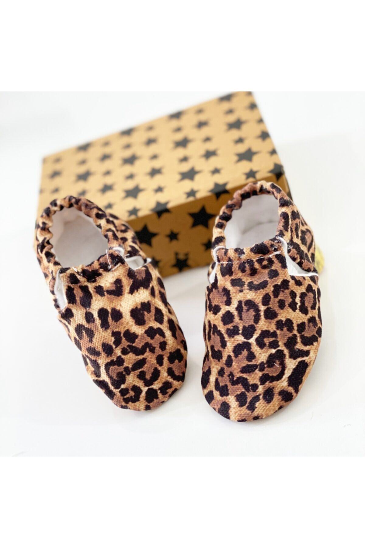 Baby Trendy Kız Bebek Kahverengi Leopar Patik