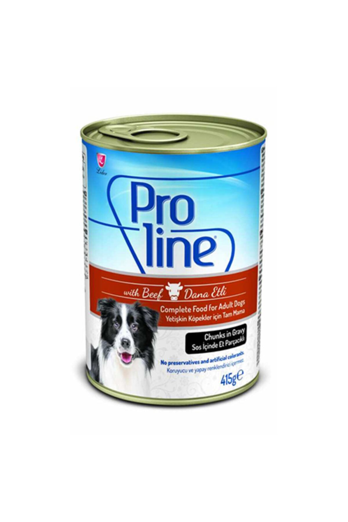 Pro Line Soslu Biftekli Köpek Konserve 415 Gr 6 Li