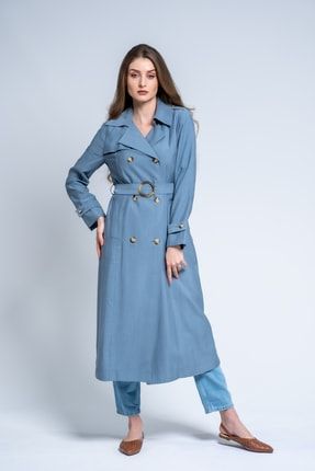 Lacivert Erkek Beli Baglamali Trenckot 8yam24460ow711 Koton