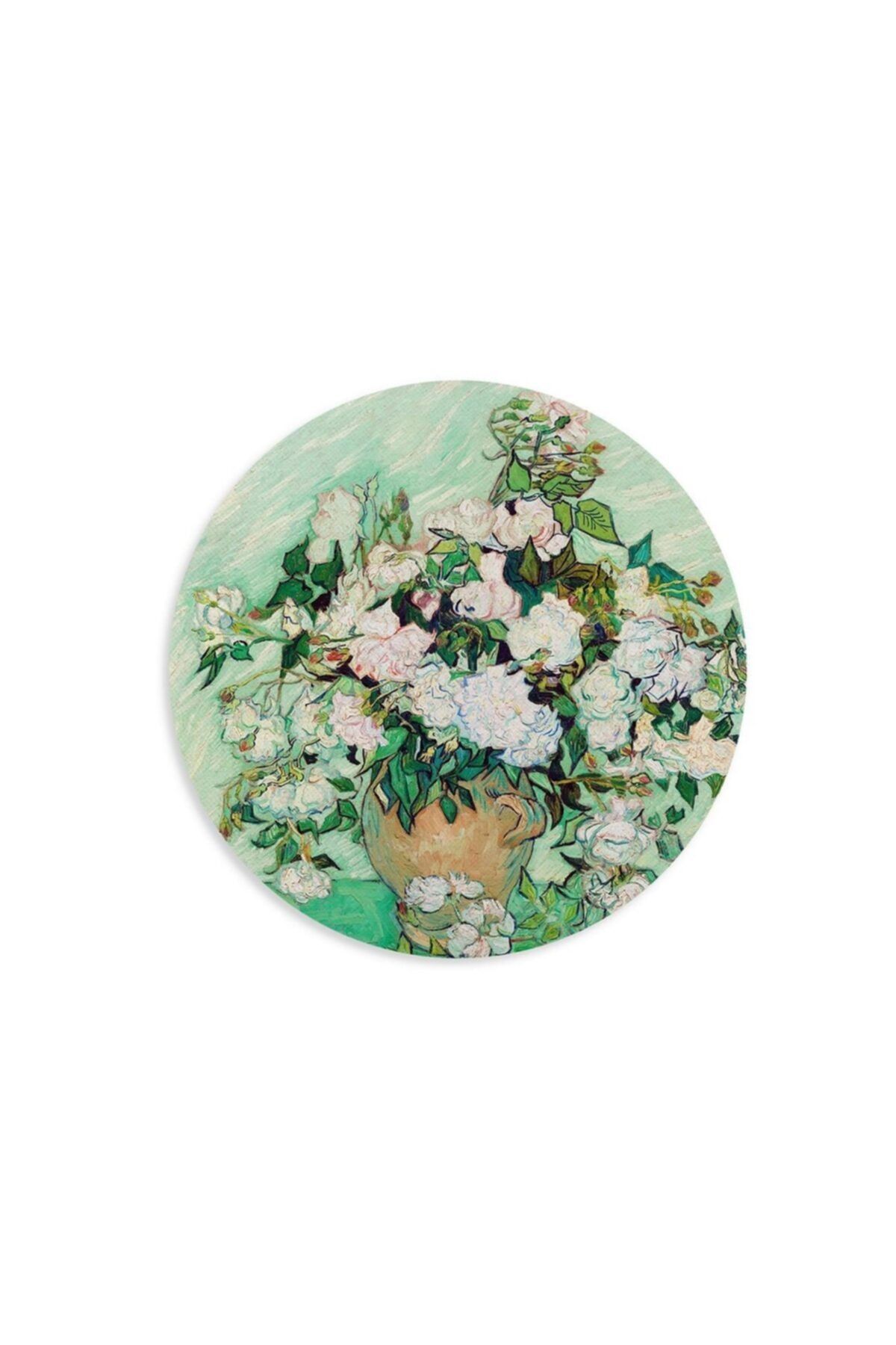 WuW Van Gogh Roses Yuvarlak Mouse Pad