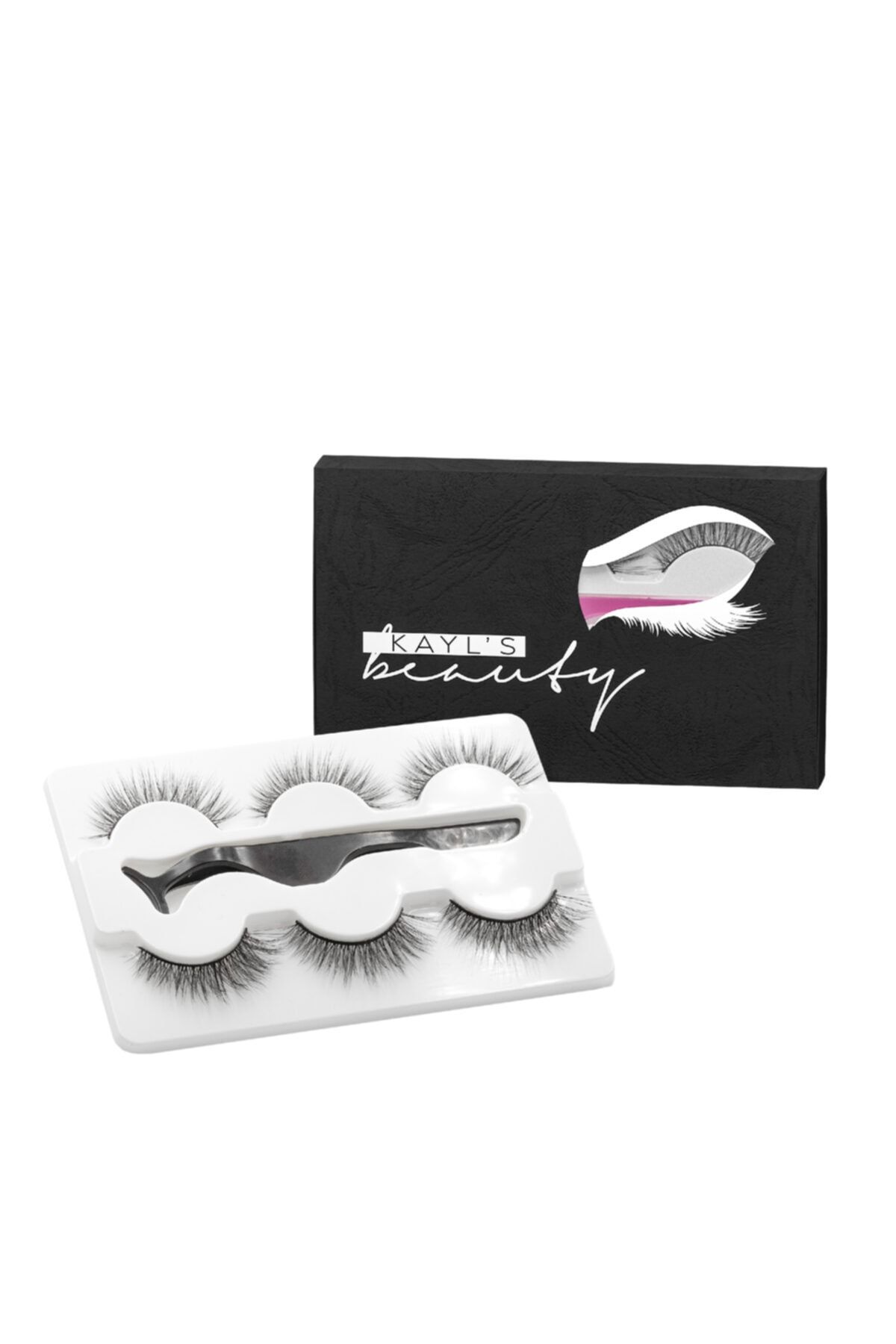 Kayl's Beauty Kadın Siyah 3'lü Miami Ipek Takma Kirpik
