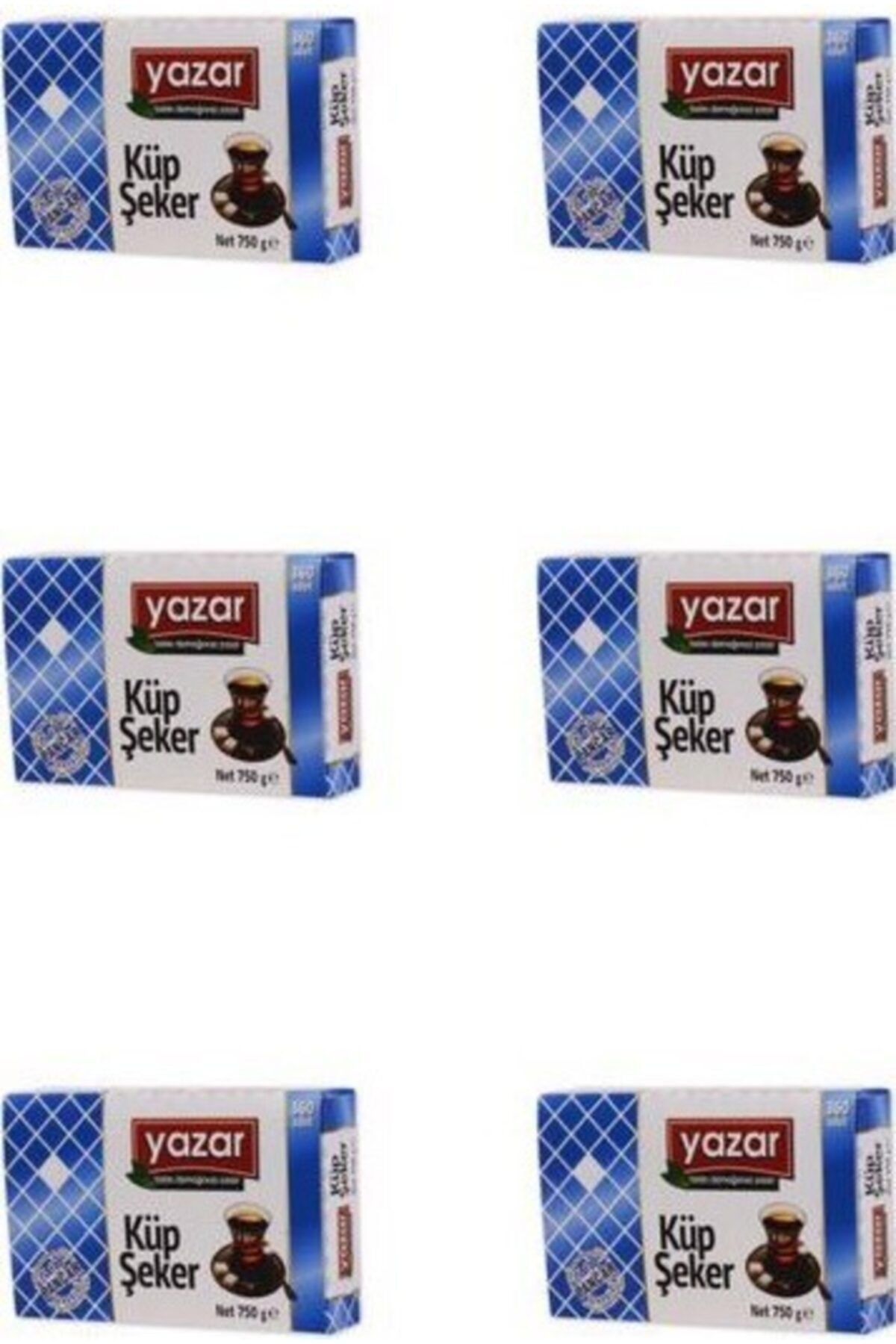 YAZAR 750gr X 6 Adet Kesme(küp) Şeker 4500gr