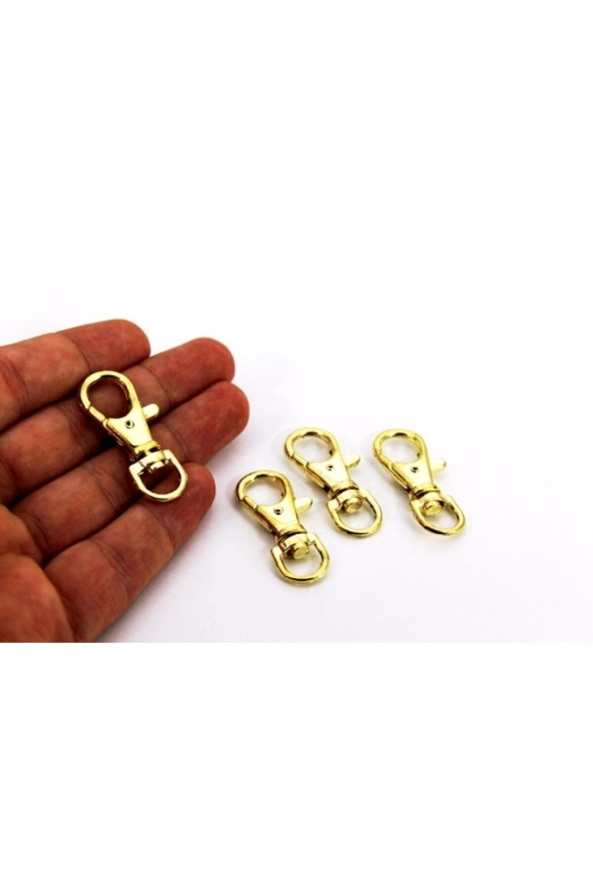 Ertürk Metal Aksesuar 15x38 Mm Gemici Anahtarlığı, Paris Kanca, Sarı Kaplama 1000 Adet