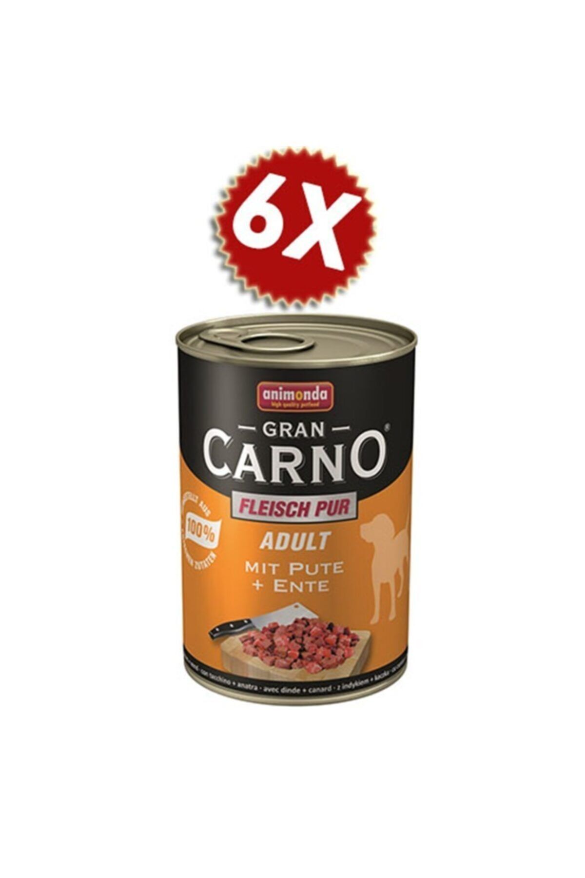 Animonda Grand Carno Sığır Etli,ördekli Köpek Konserve 400grx6 Adet